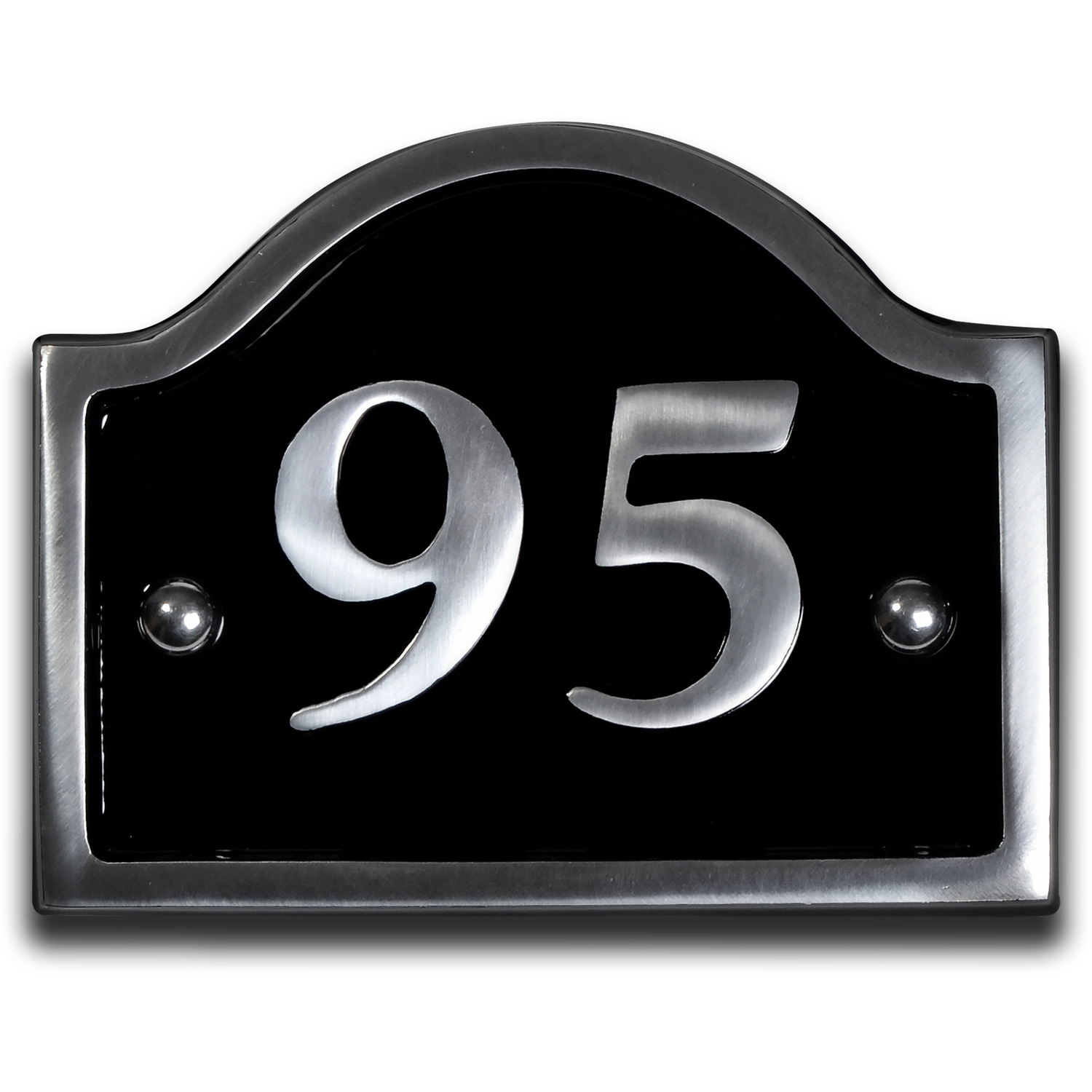 Aluminium Bridge House Number 95 - Black