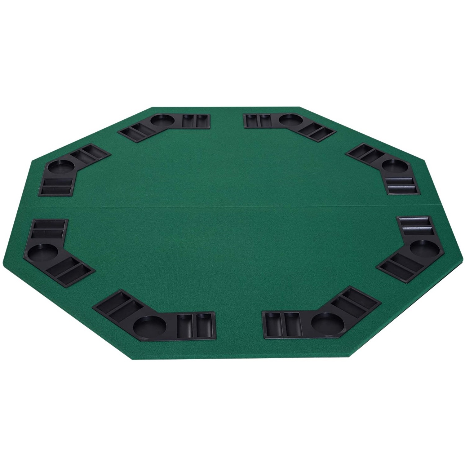 HOMCOM Foldable Poker Table - Green