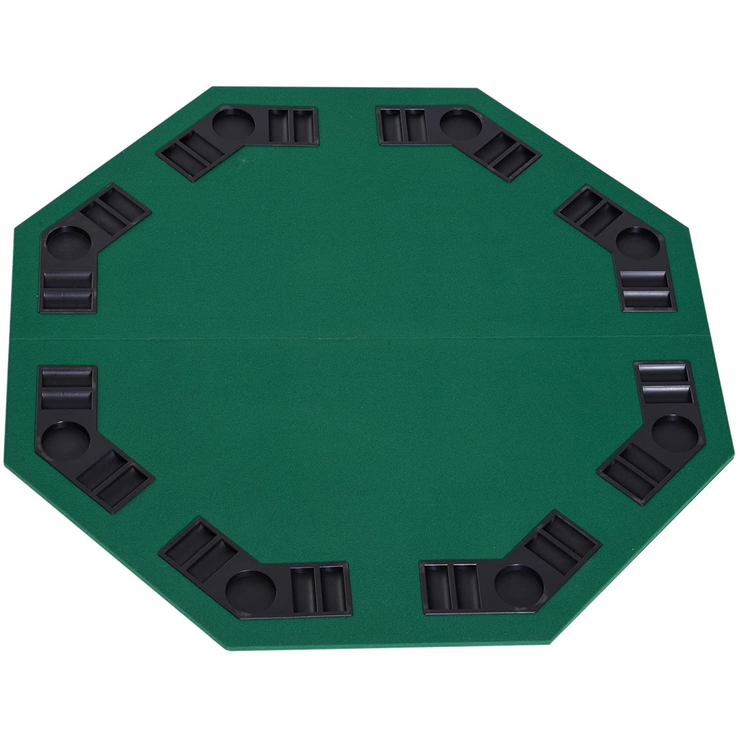 HOMCOM Foldable Poker Table - Green 5 HOMCOM Foldable Poker Table - Green