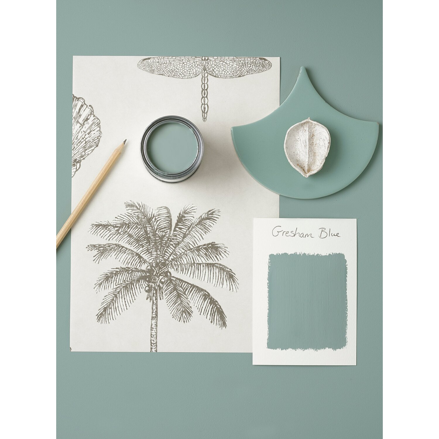 Rust-Oleum Matt Furniture Paint Gresham Blue - Blue