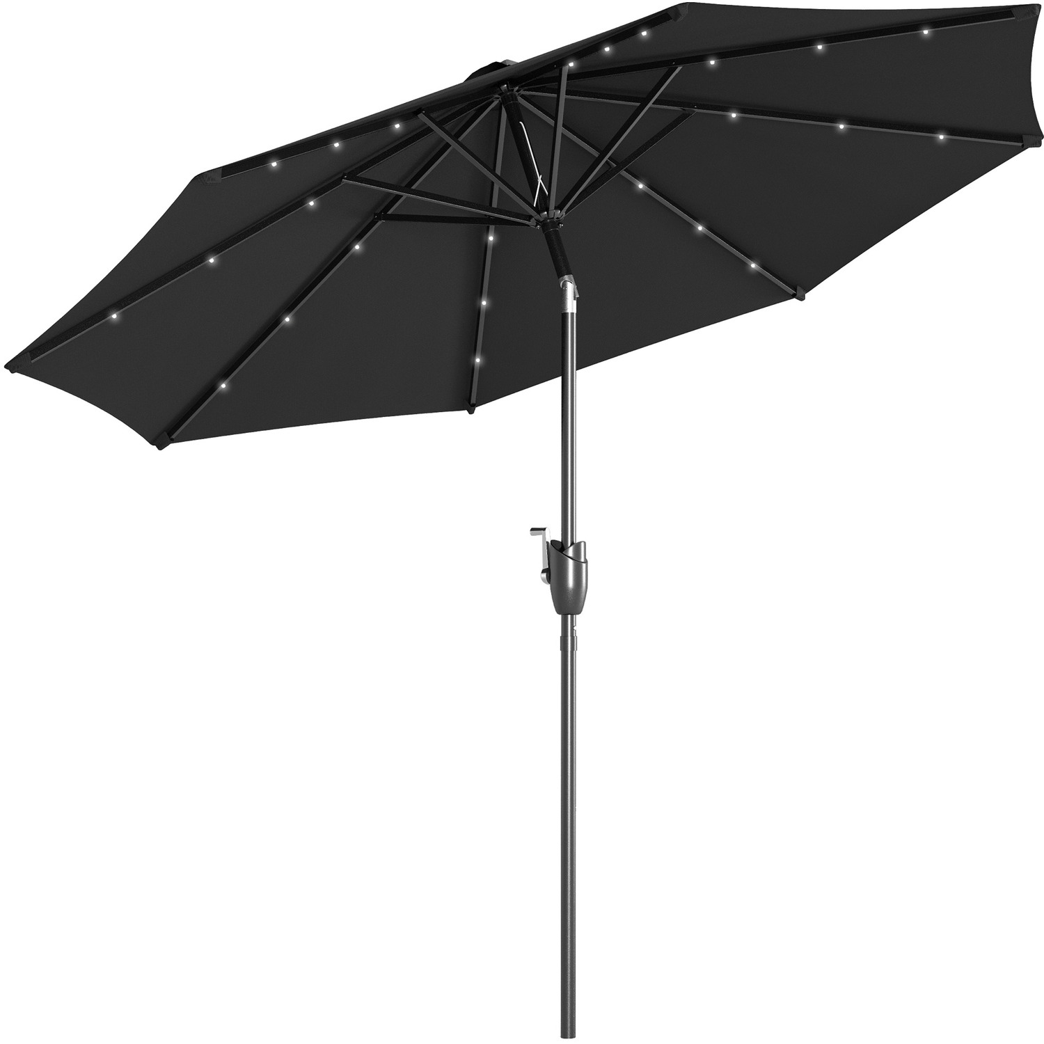 Outsunny 24 LED Parasol Umbrella with Solar Powered Chain Light 4 Outsunny 24 LED Parasol Umbrella with Solar Powered Chain Light