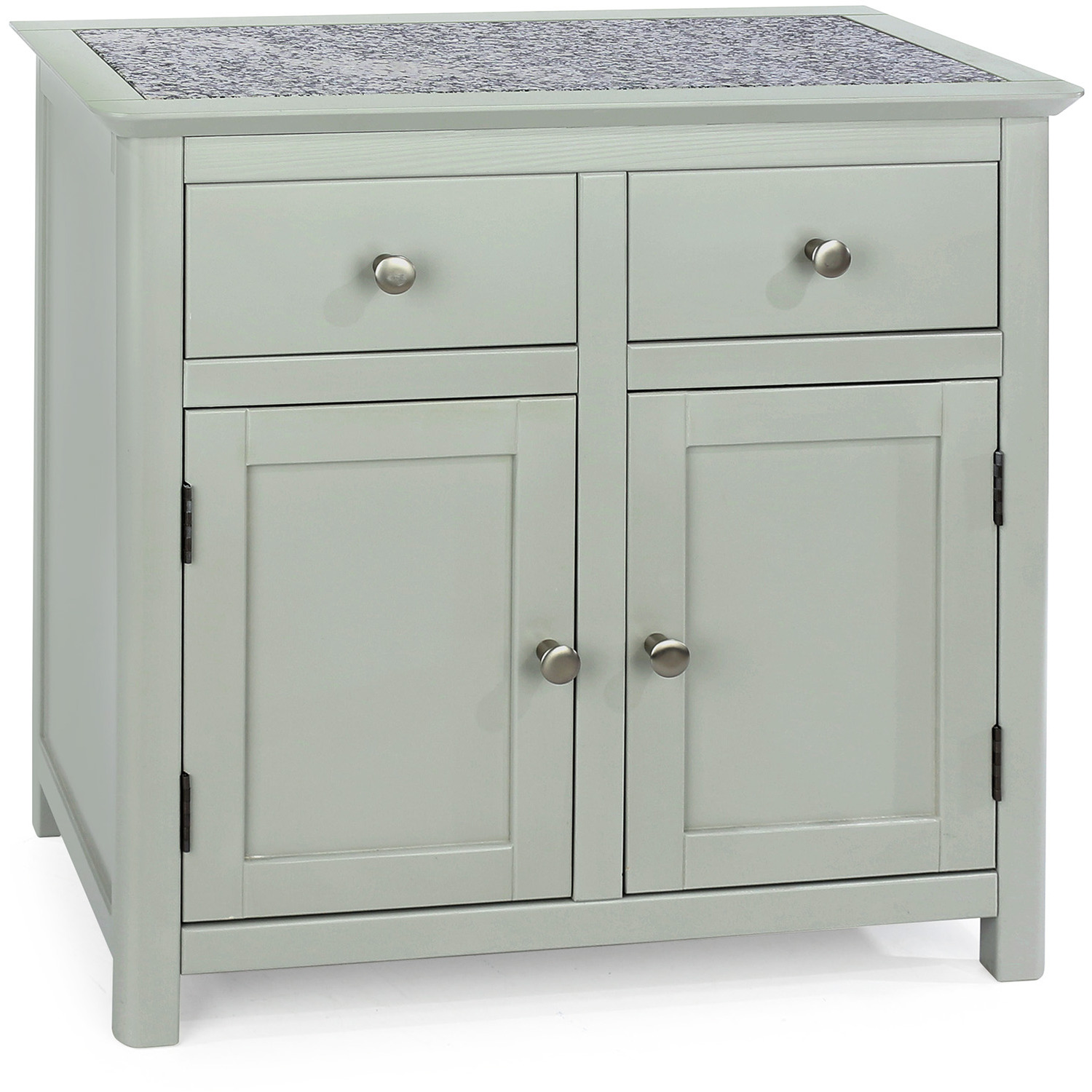 Perth Stone Inset Sideboard - Soft Grey / 2 3 Perth Stone Inset Sideboard - Soft Grey / 2