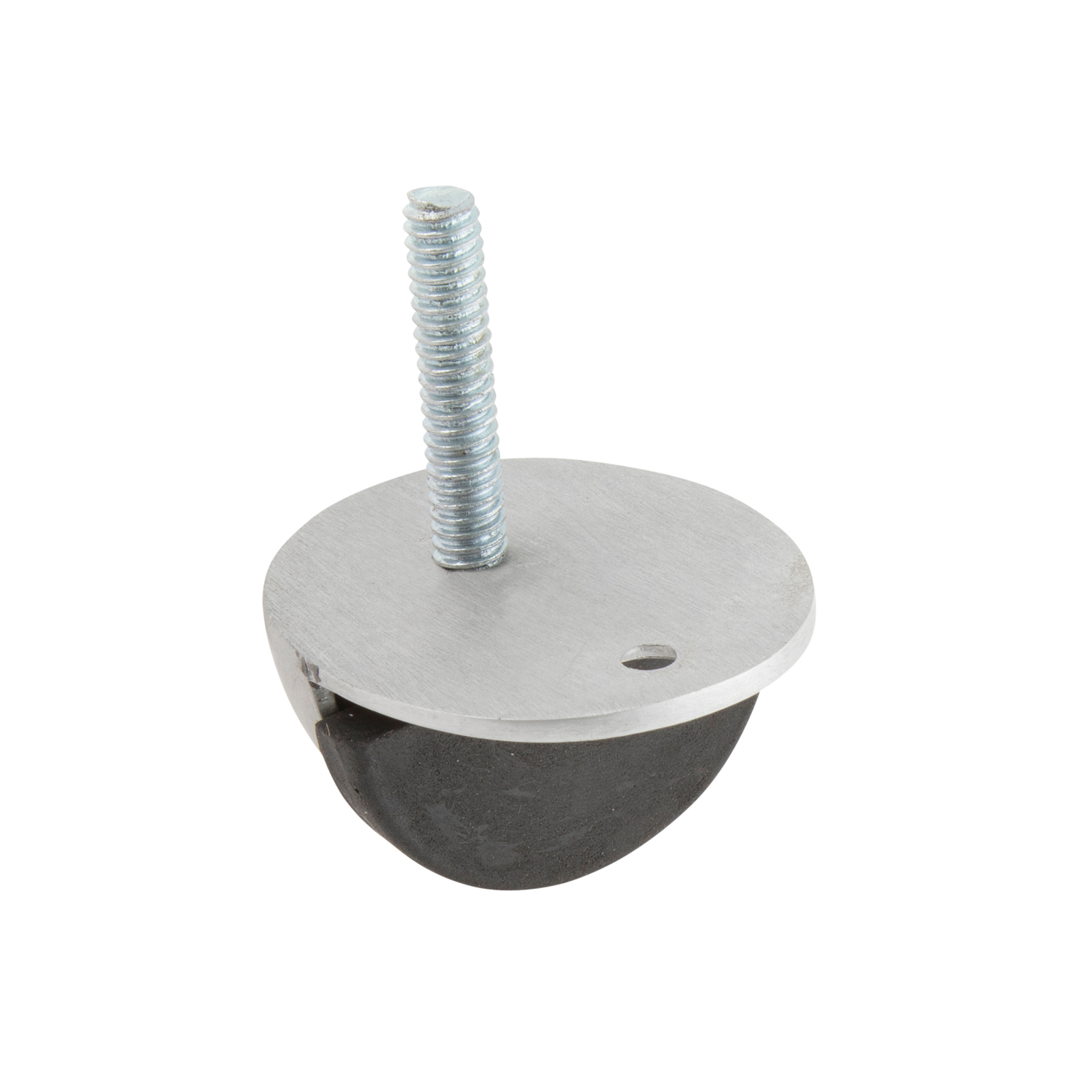 Oval Floor Mounted Door Stop - Chrome