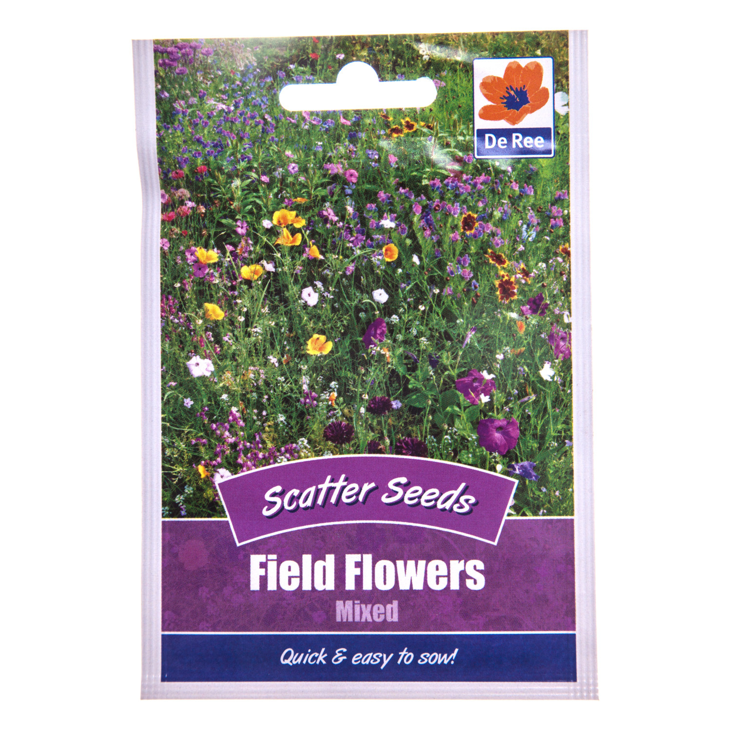 Mixed Field Flowers Scatter Seeds