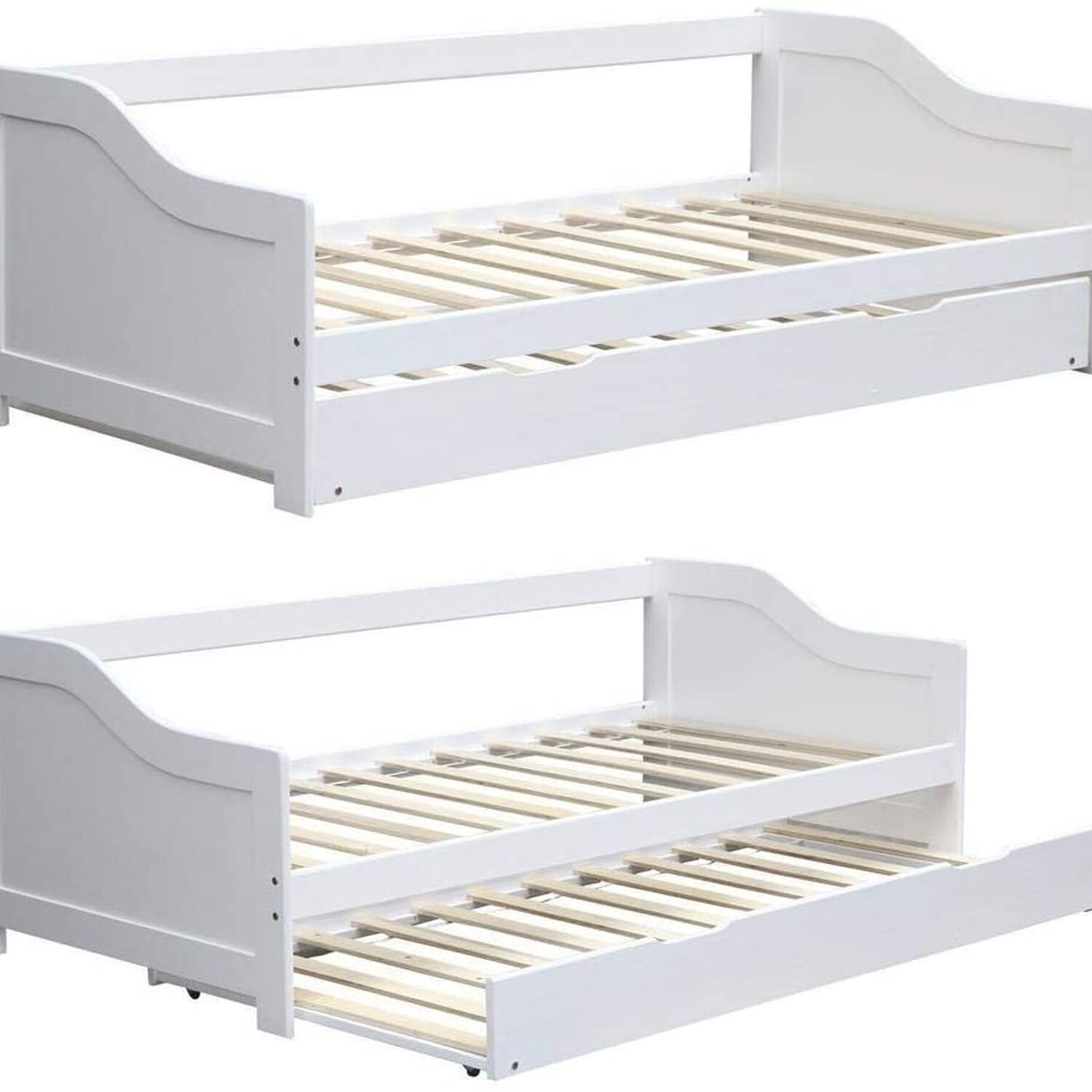 Day Bed Frame with Underbed Trundle