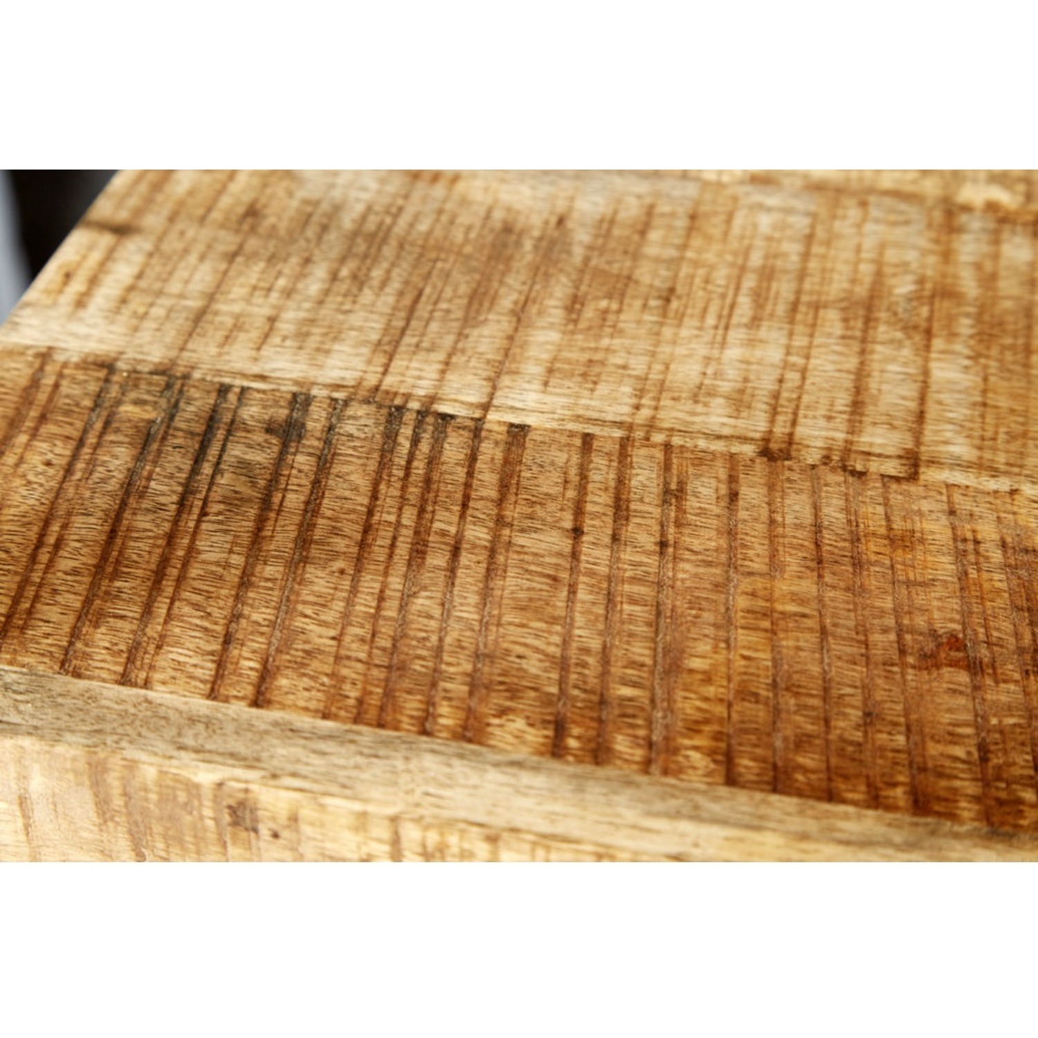 Upcycled Industrial Cart Coffee Table - Light Wood