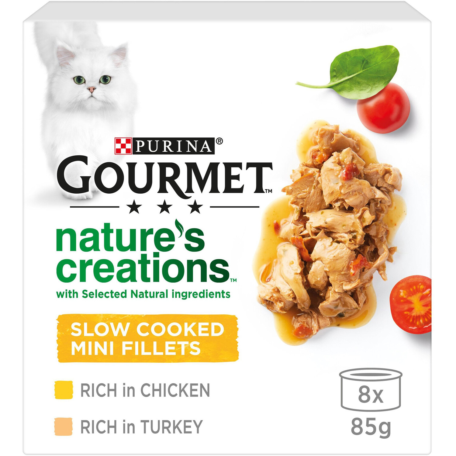 Pack of 8 Purina Gourmet Nature's Creations
