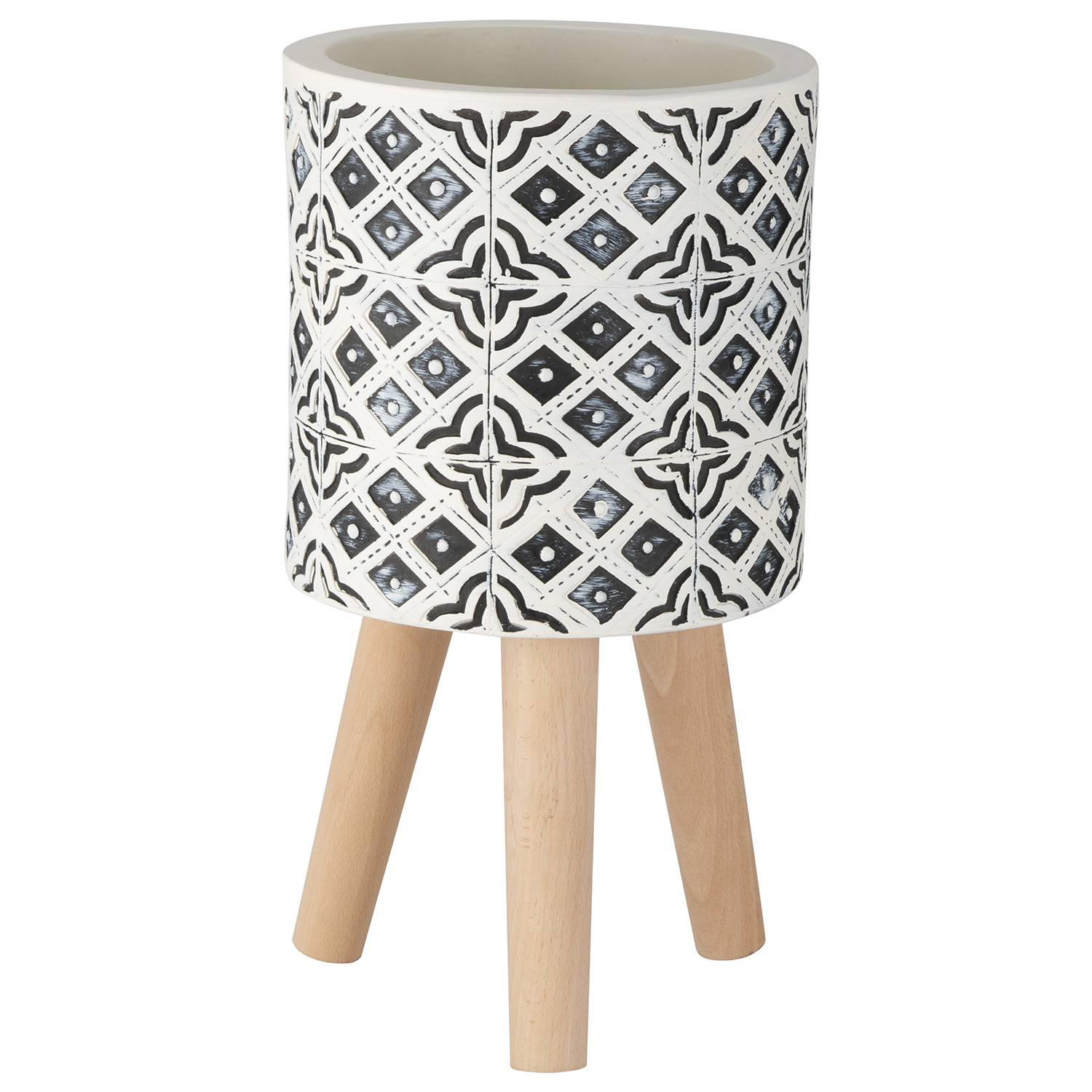 Aztec Tile Print Planter