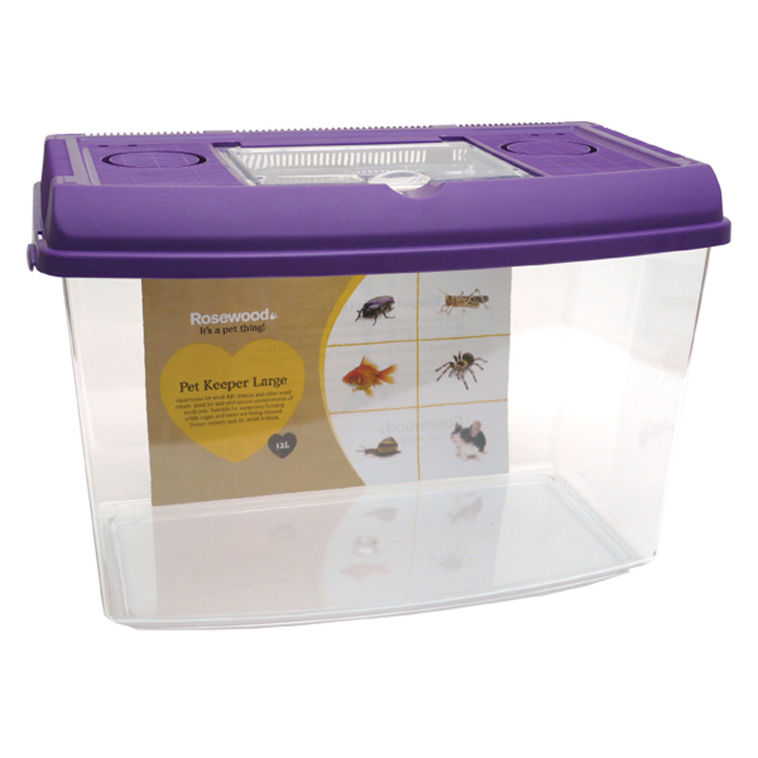 Rosewood Pet Keeper Plastic Tank - 12l