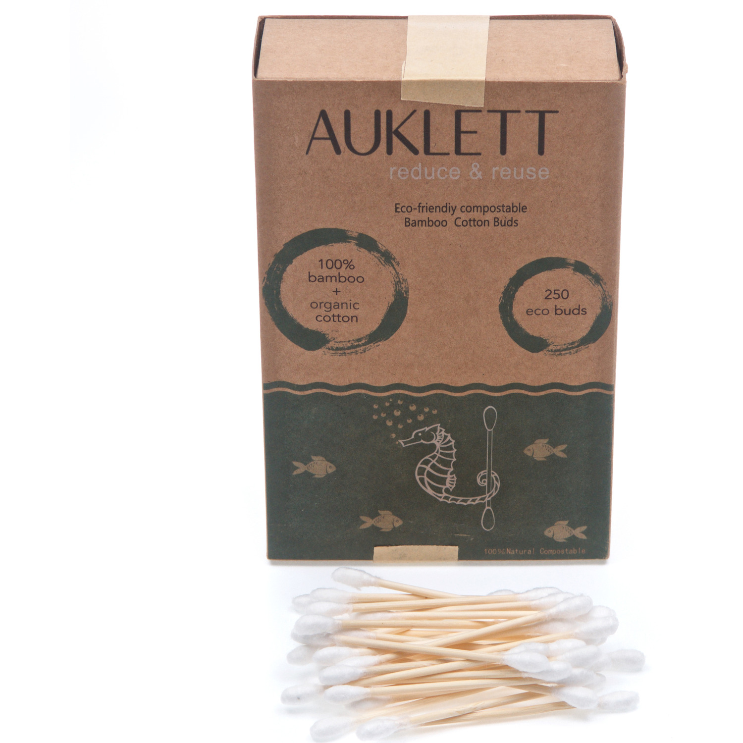 Bamboo Cotton Buds - 250 Pieces - Natural 3 Bamboo Cotton Buds - 250 Pieces - Natural