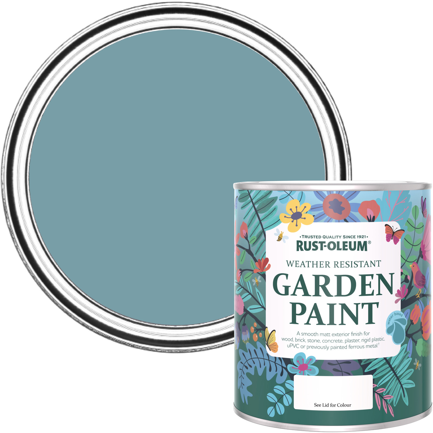 Rust-Oleum Garden Paint in Matt Finish - PACIFIC STATE 750ml - Blue
