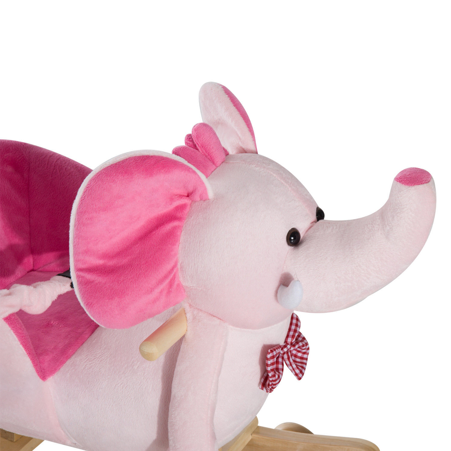 HOMCOM Plush Rocking Elephant 3 HOMCOM Plush Rocking Elephant