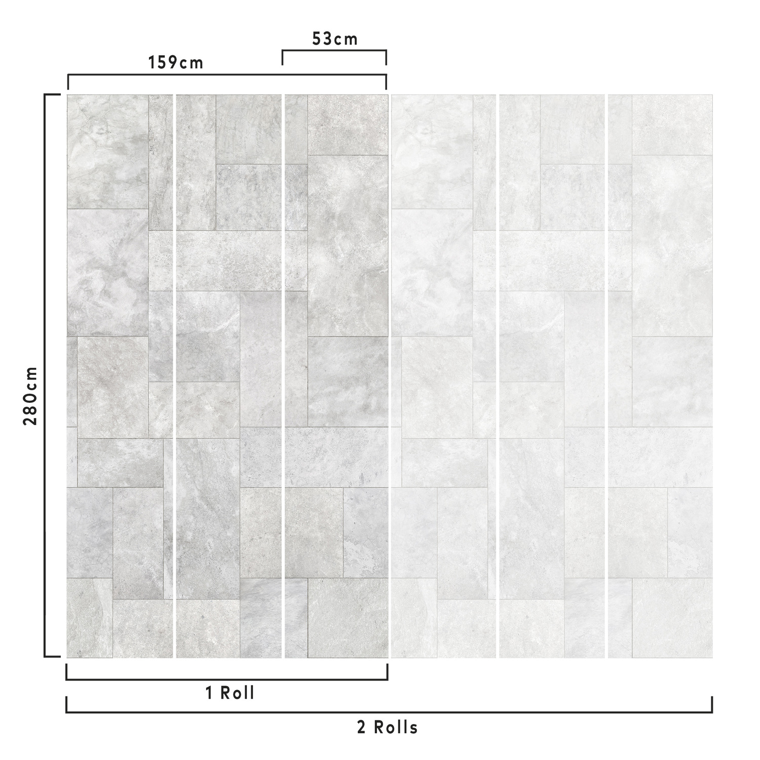 Limestone Digital Mural Wallpaper - Beige