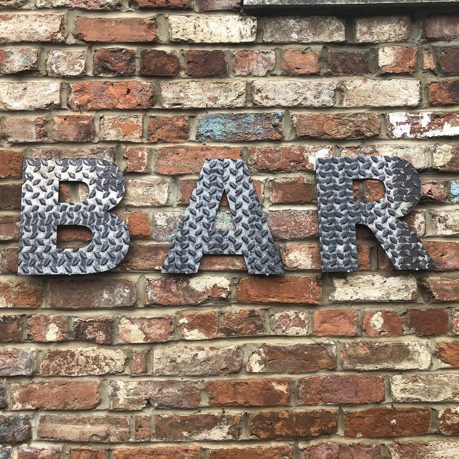 Bar Accessories , BAR Sign , Industrial metal Garden Bar Decor , Gift For Him - Rustic