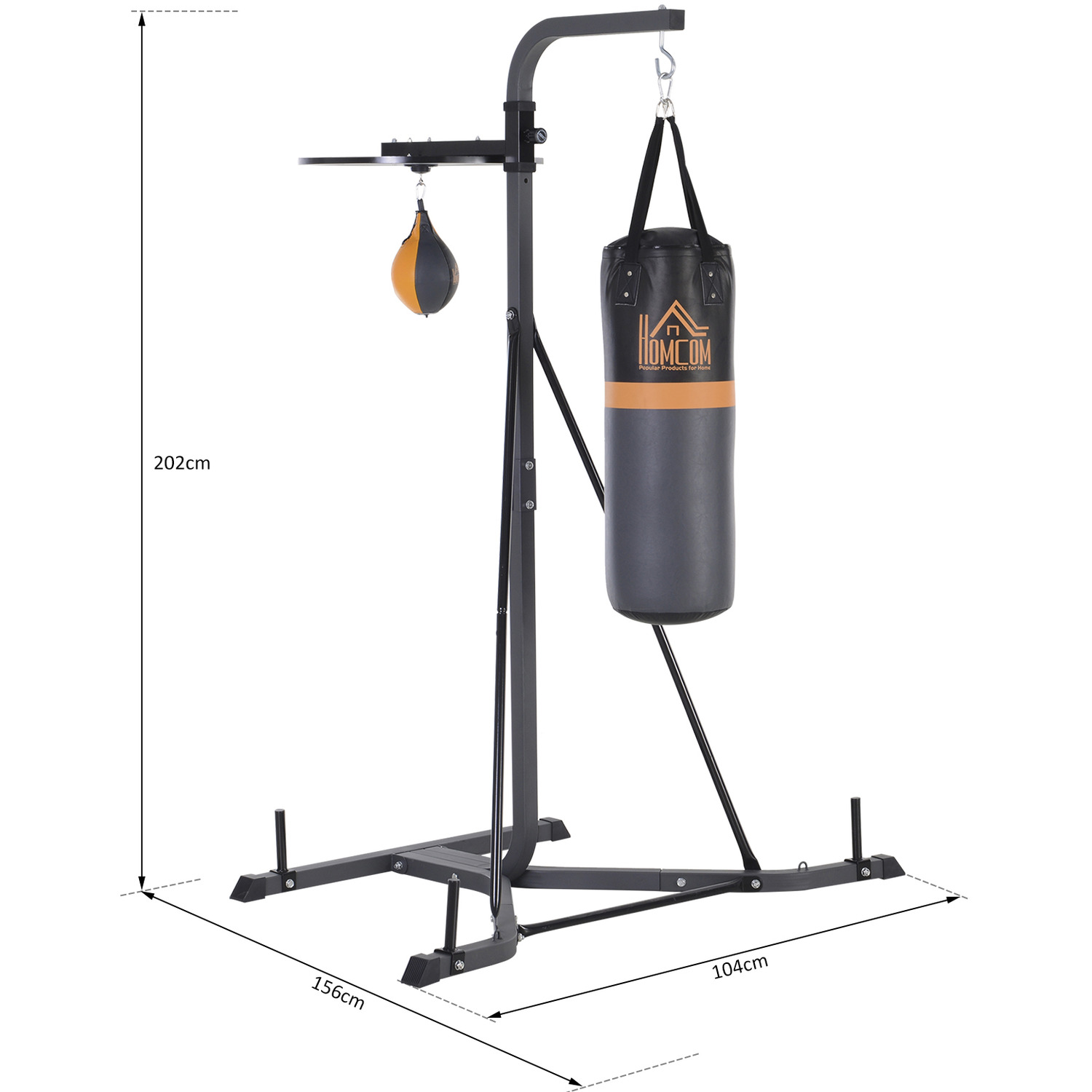 HOMCOM Freestanding Boxing Punch Bag and Speed Ball Station 3 HOMCOM Freestanding Boxing Punch Bag and Speed Ball Station