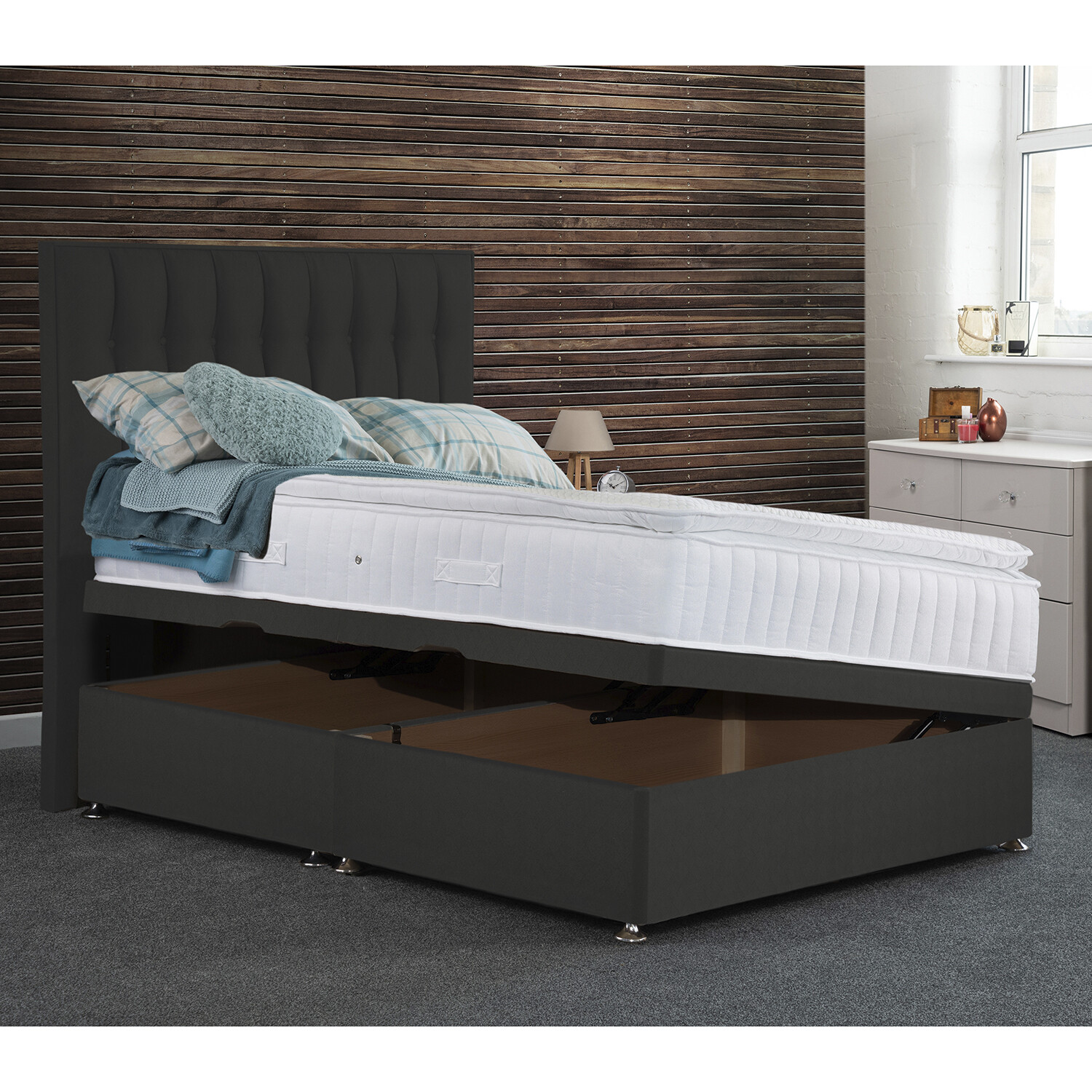 Clovelly Side Lift Ottoman Bed 3 Clovelly Side Lift Ottoman Bed