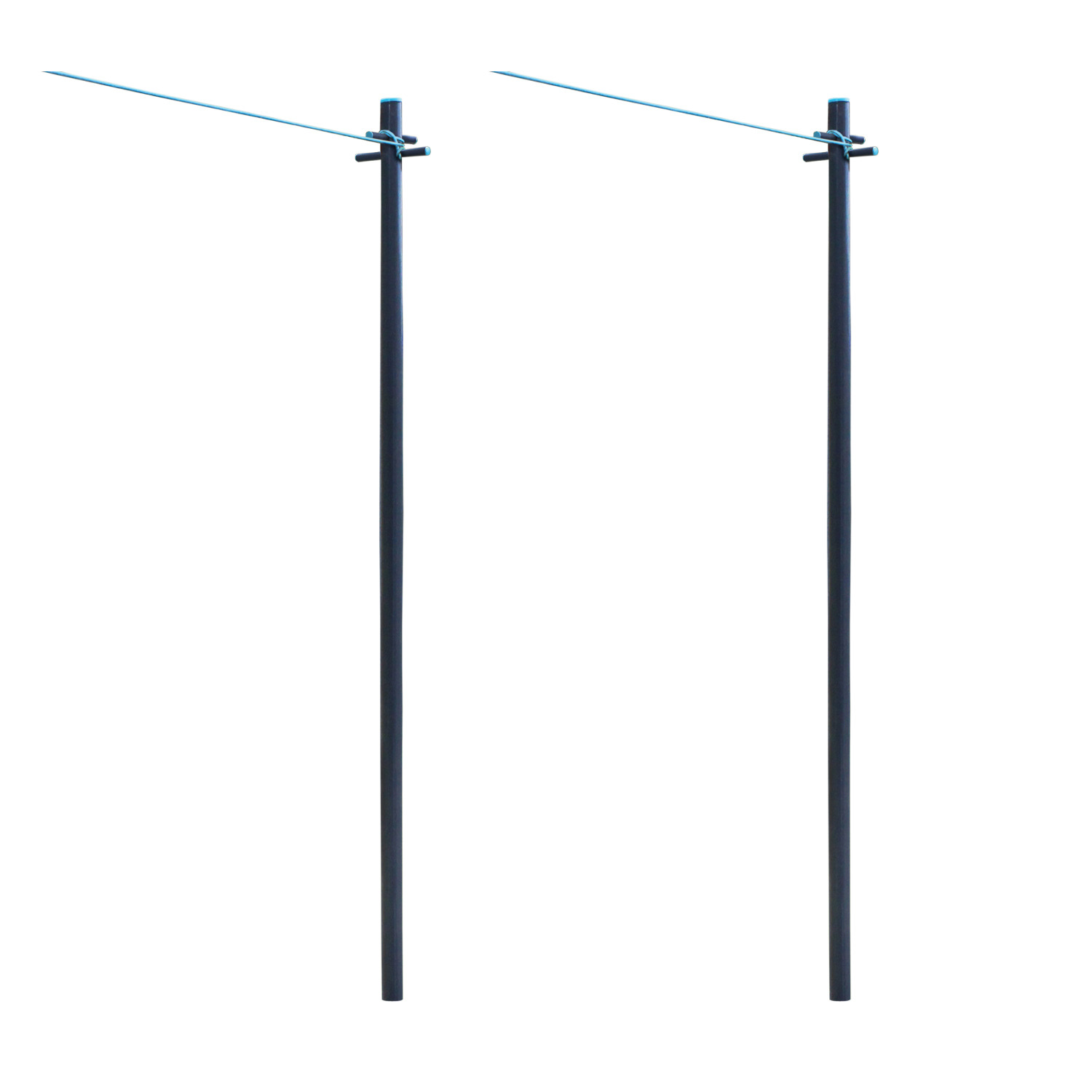 Clothes Pole Post with Washing Line and Ground Socket