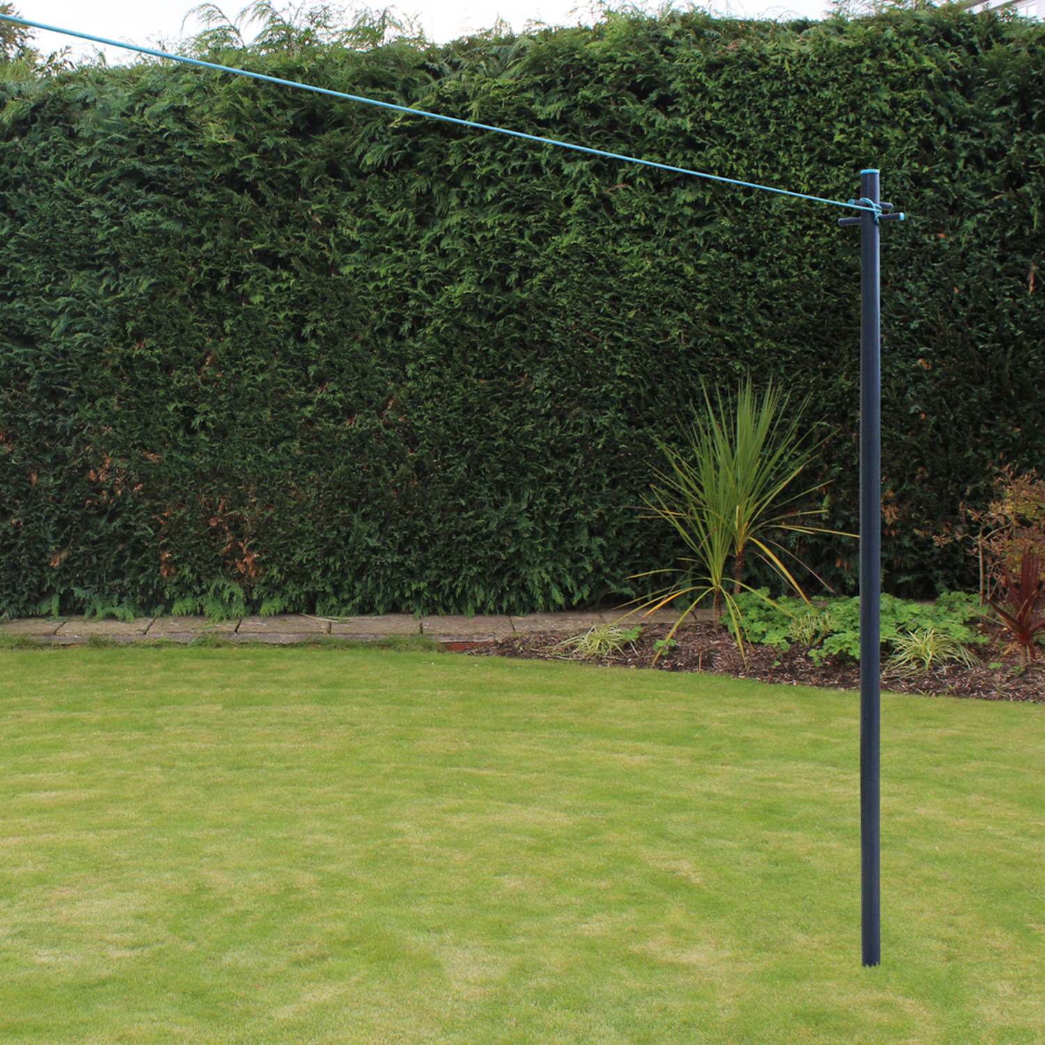 Clothes Pole Post with Washing Line and Ground Socket 3 Clothes Pole Post with Washing Line and Ground Socket