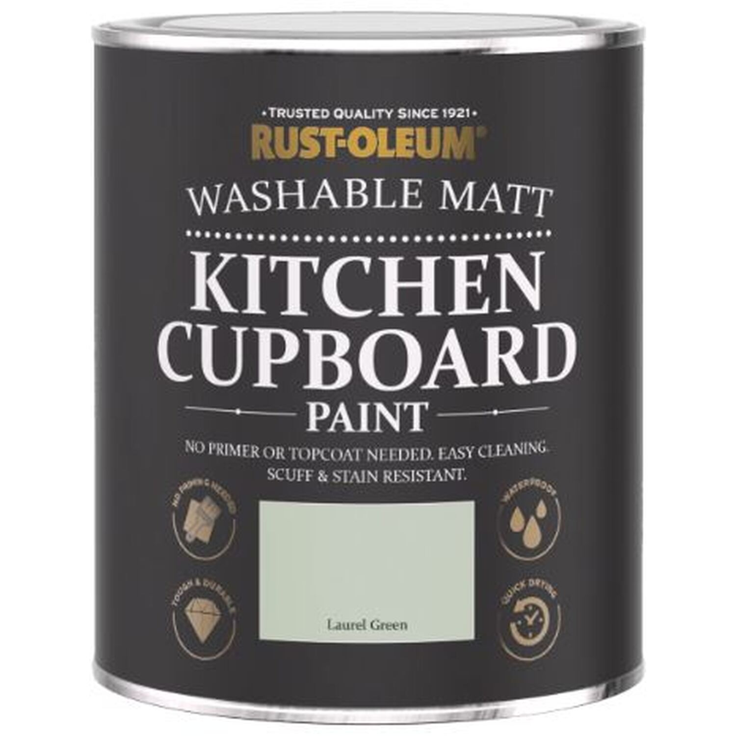 Chalky Kitchen Cupoard Paint Laurel Green - Laurel Green