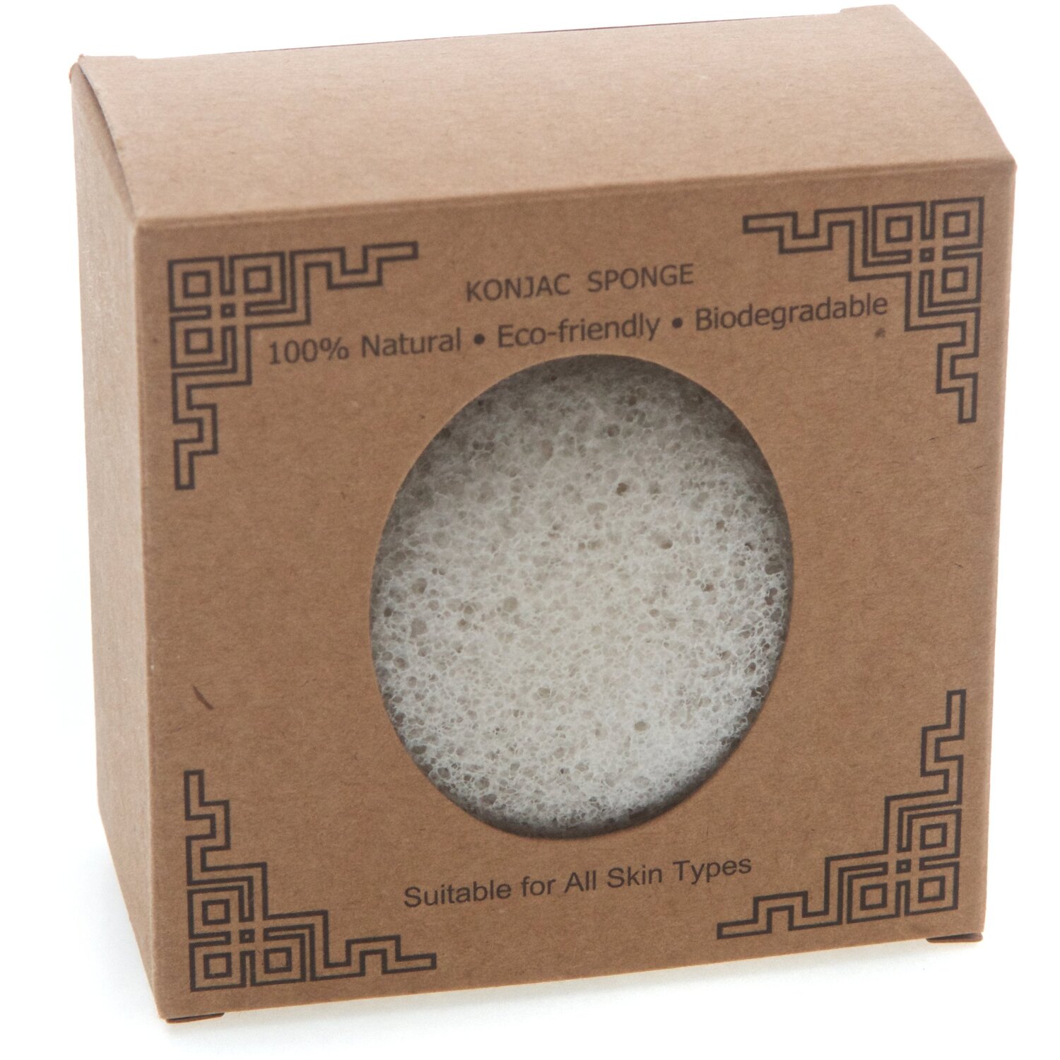 Konjac Face Sponge - Natural Asian Konjac (Round) - Natural 3 Konjac Face Sponge - Natural Asian Konjac (Round) - Natural