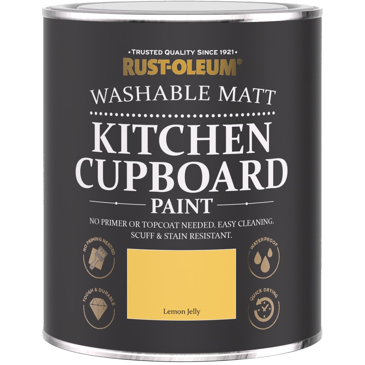 Chalky Kitchen Cupboard Paint - Lemon Jelly - Lemon Jelly