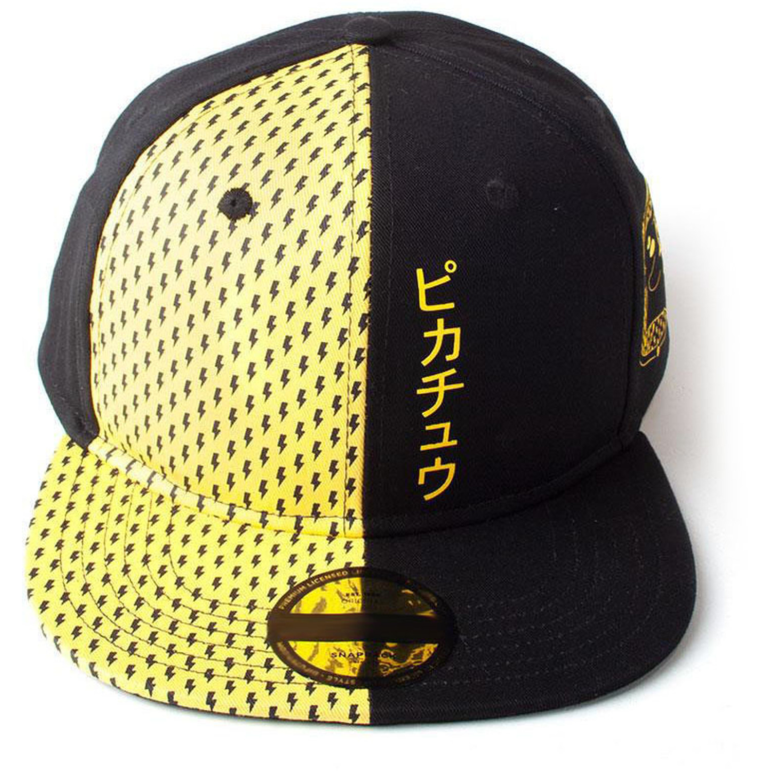 POKEMON Block Pikachu Snapback Baseball Cap