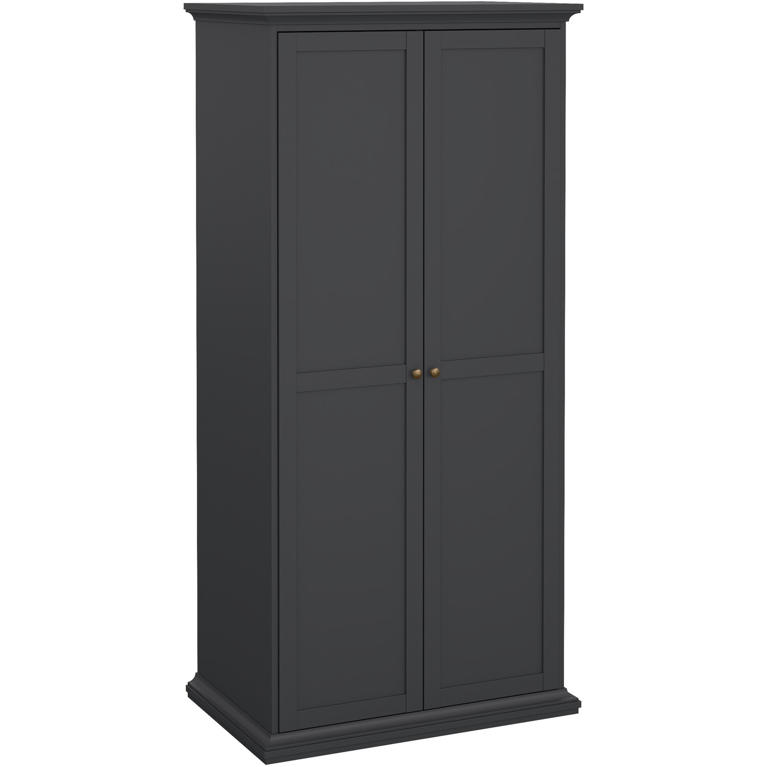 Jonas & James Belleville Wardrobe with Two Doors - Matt Grey