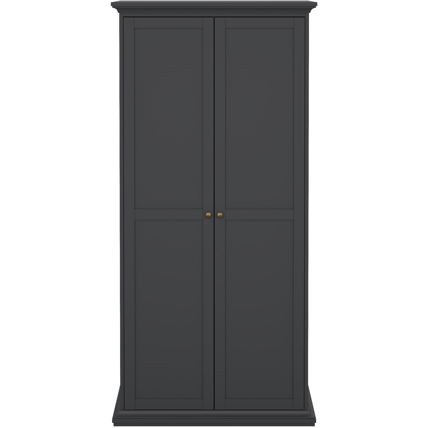 Jonas & James Belleville Wardrobe with Two Doors - Matt Grey