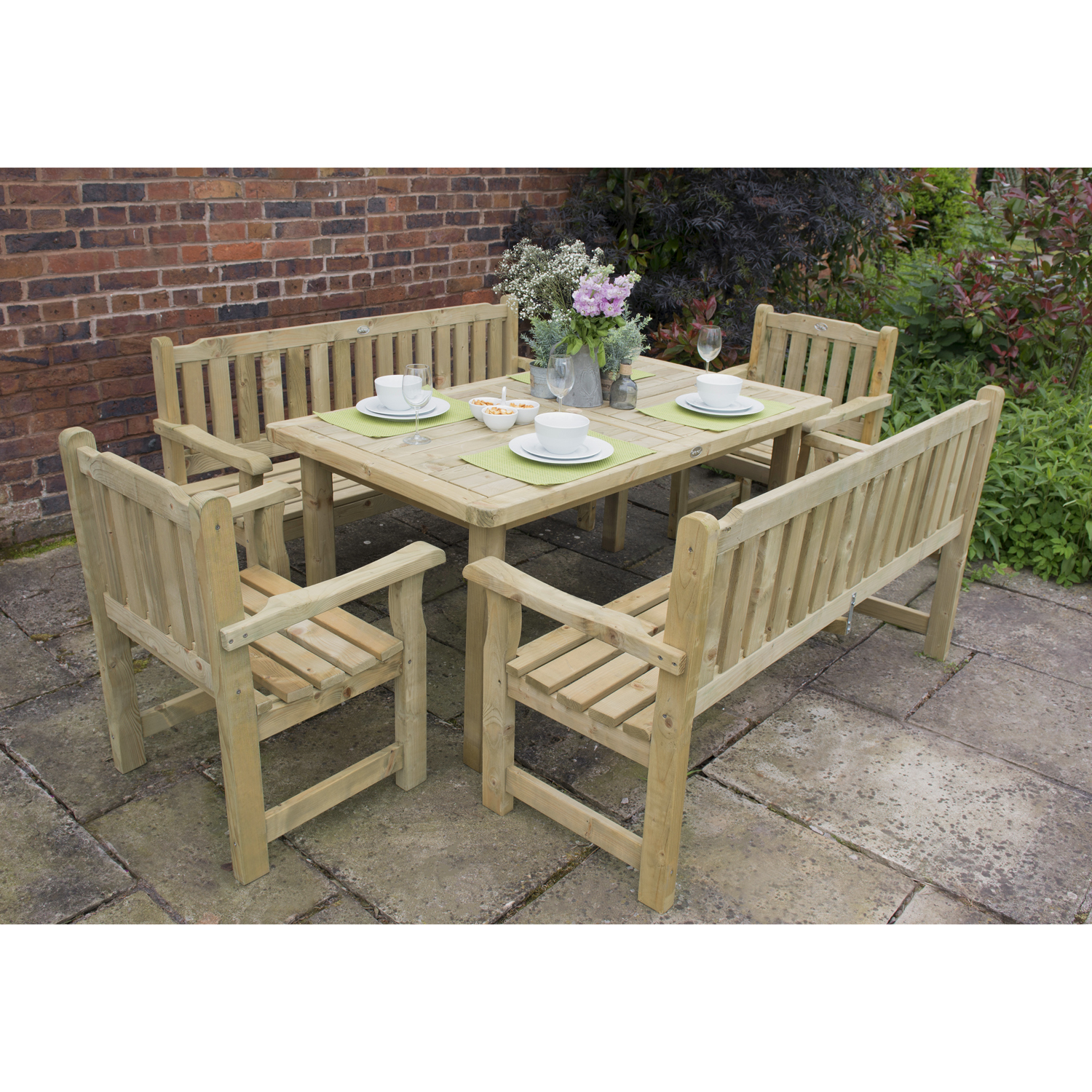 Forest Rosedene Timber Bench - Natural timber