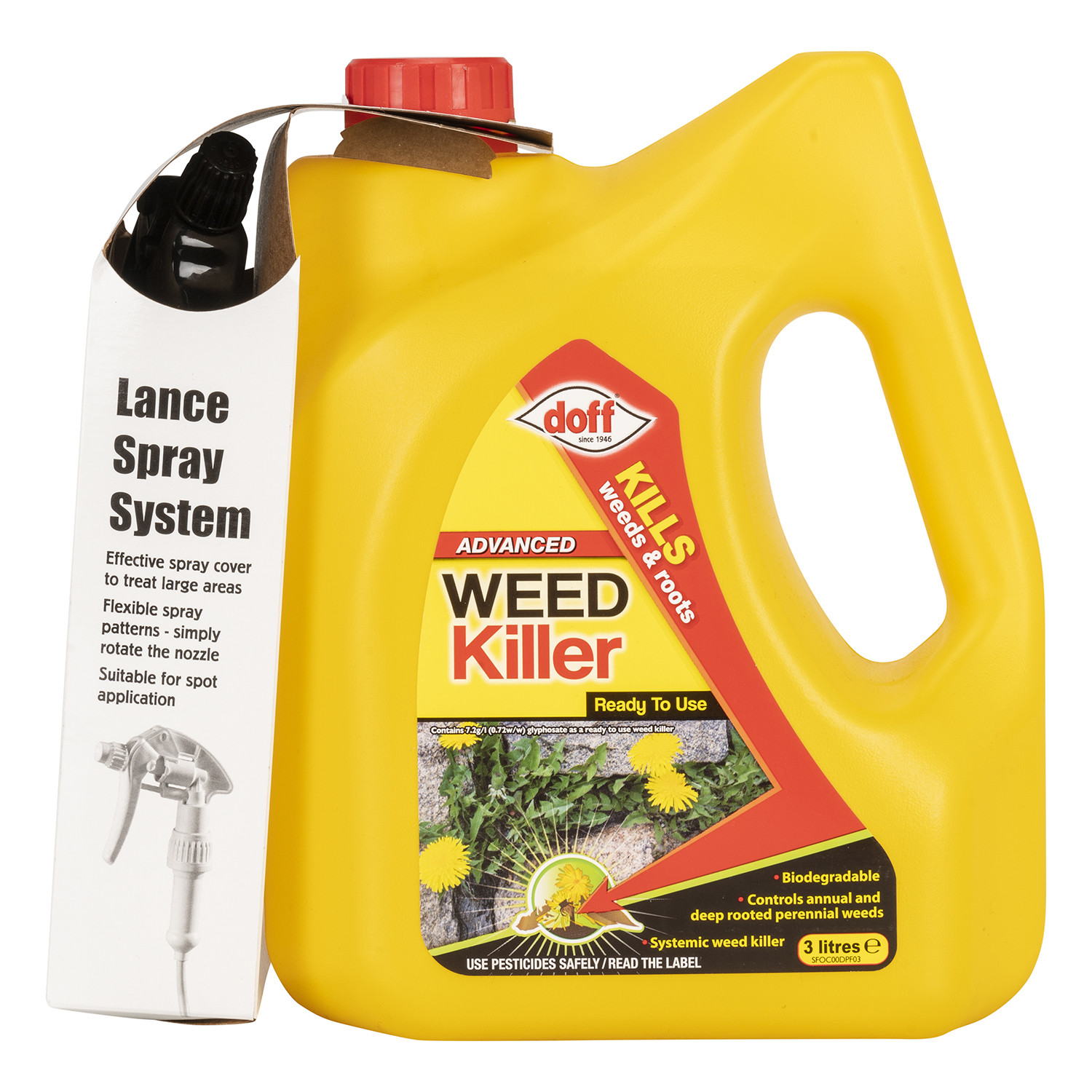 Doff Advanced Ready to Use Weedkiller 3L