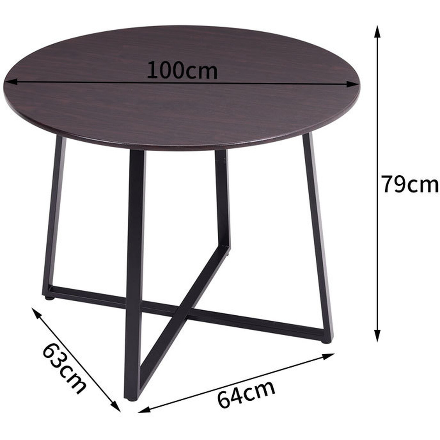 Dining Table - Brown 4 Dining Table - Brown