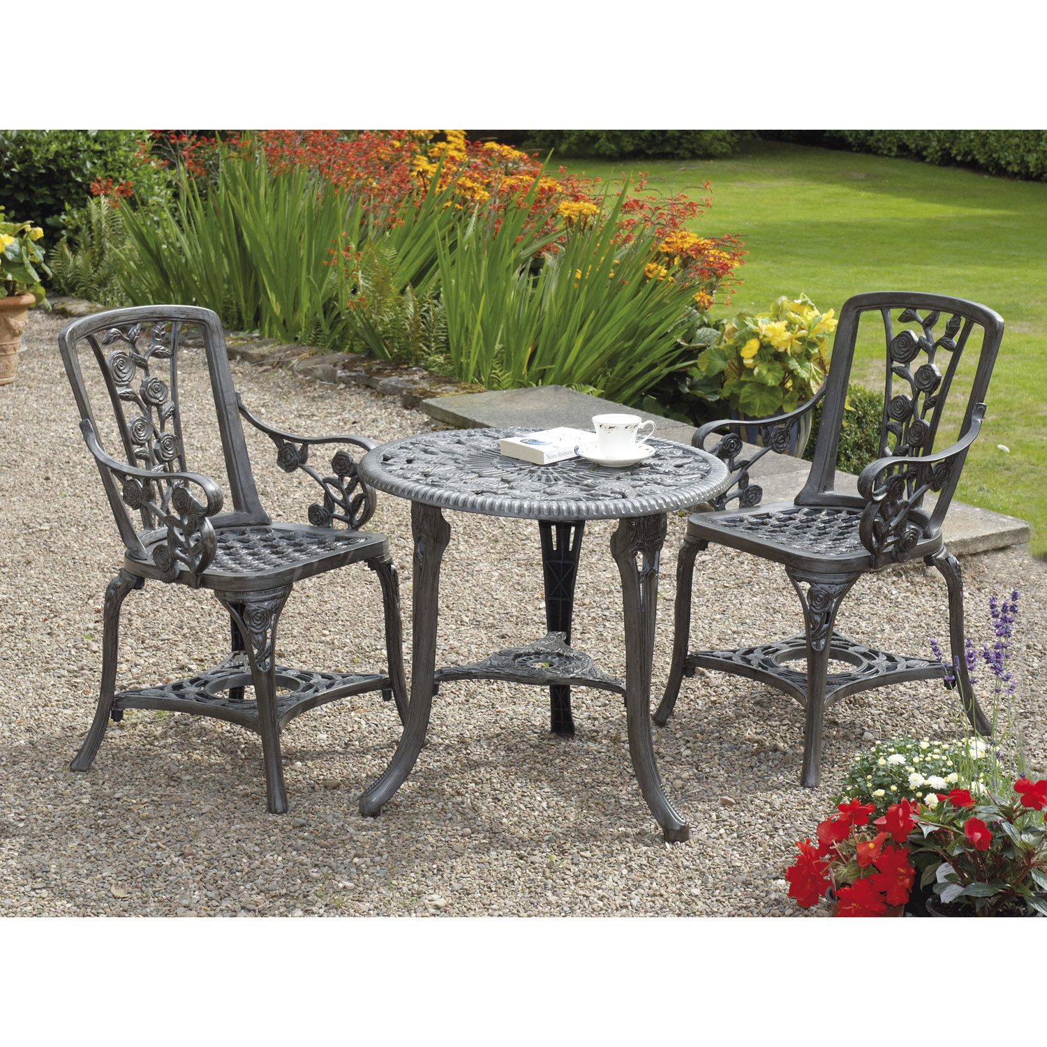 Greenhurst Rose Armchair Bistro Set