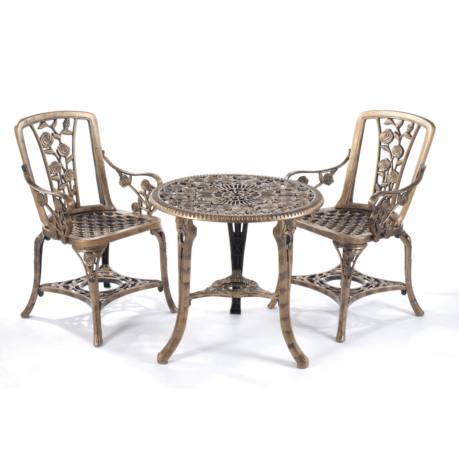 Greenhurst Rose Armchair Bistro Set 3 Greenhurst Rose Armchair Bistro Set