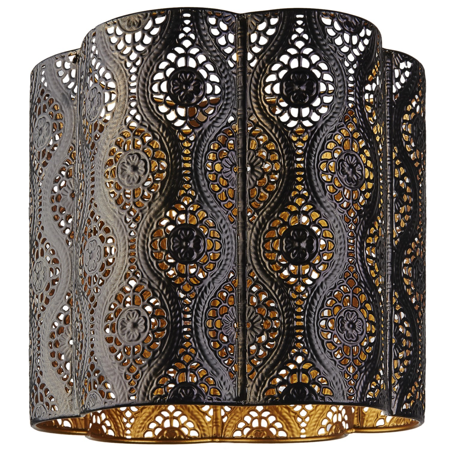 Nocturnal Cut Out Pendant - Black