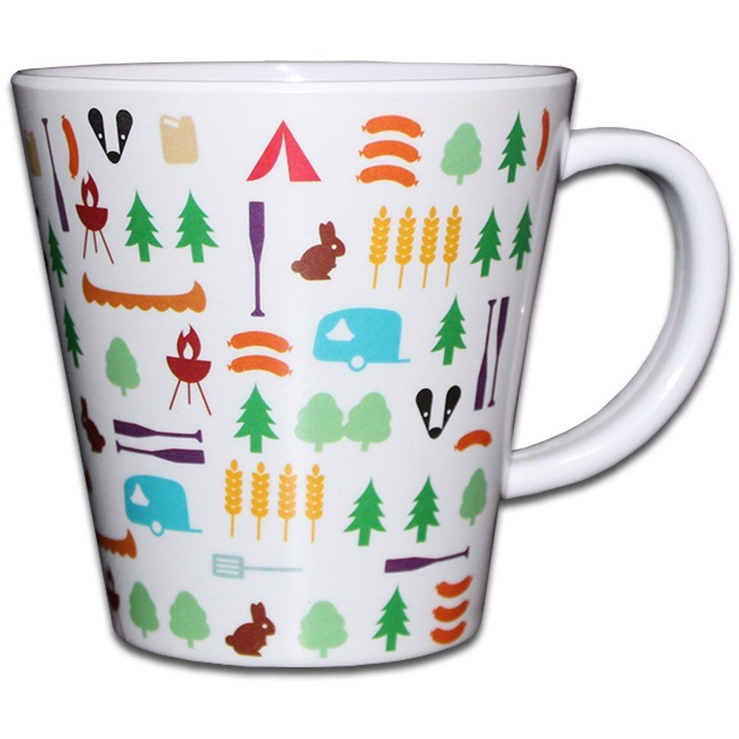 Olpro Berrow Hill Melamine Mug Pack Of Four - White