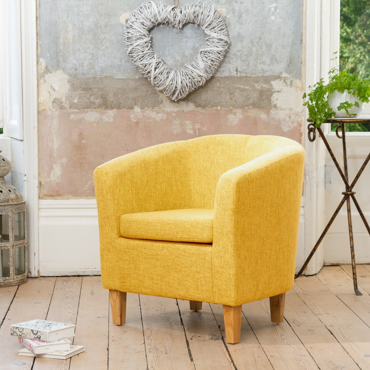 Alderwood 68cm Wide Fabric Tub Chair Armchair 5 Alderwood 68cm Wide Fabric Tub Chair Armchair