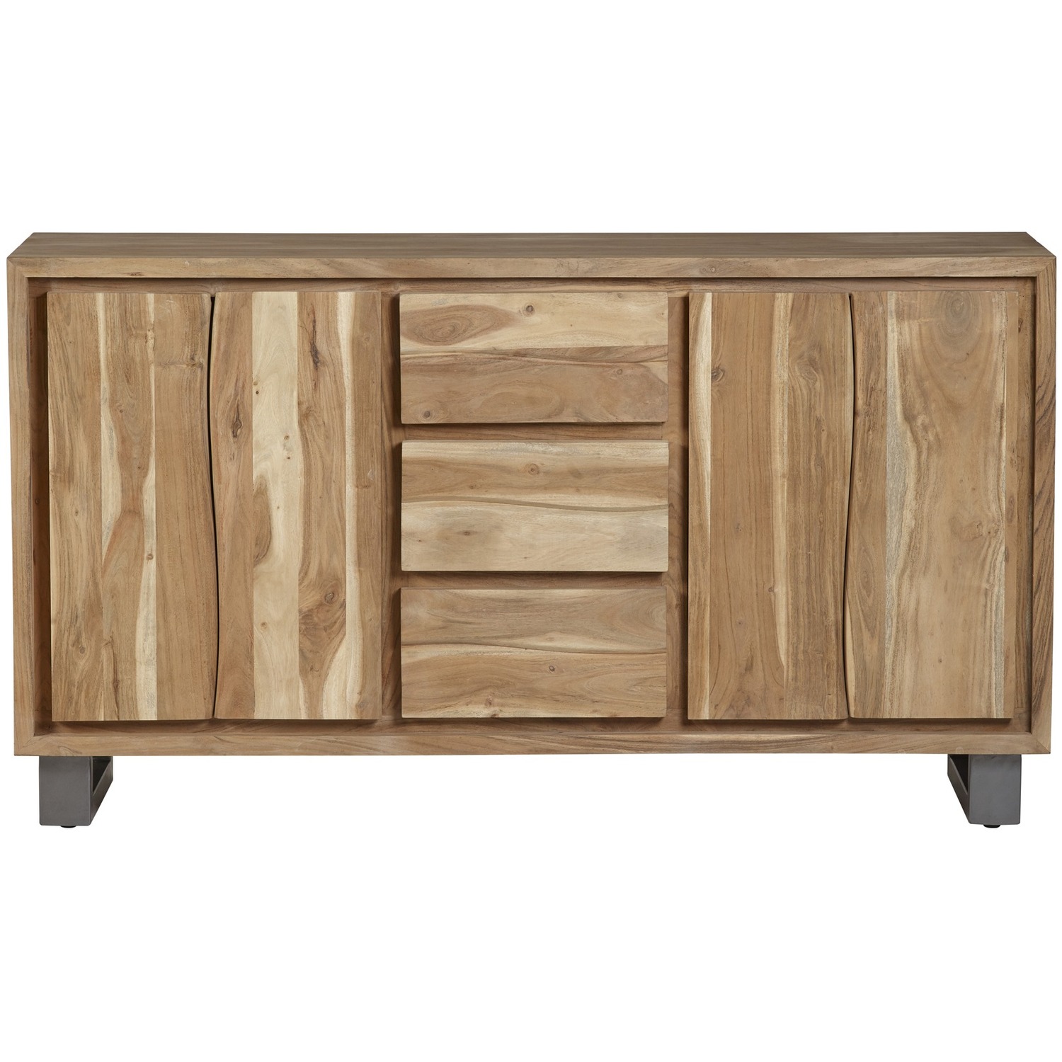 Natural Essential Live Edge Extra Large Sideboard - Light Wood 3 Natural Essential Live Edge Extra Large Sideboard - Light Wood