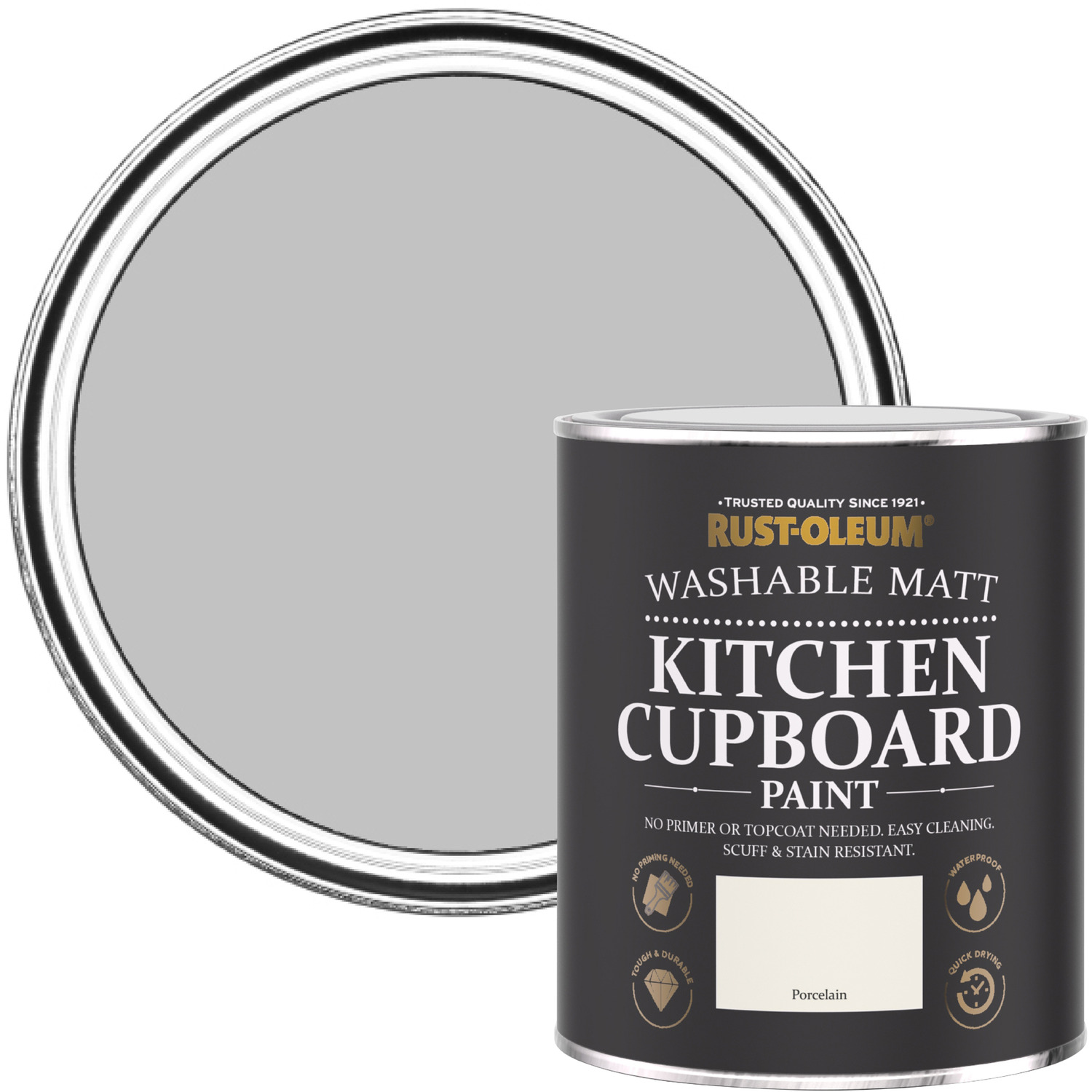 Chalky Kitchen Cupboard Paint - Porcelain - Porcelain