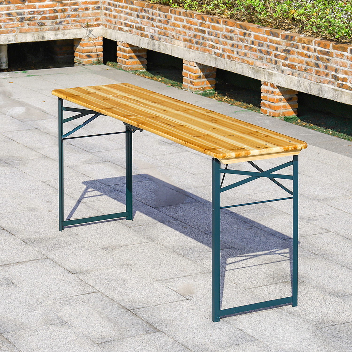 Wood Folding Table Benches Outdoor