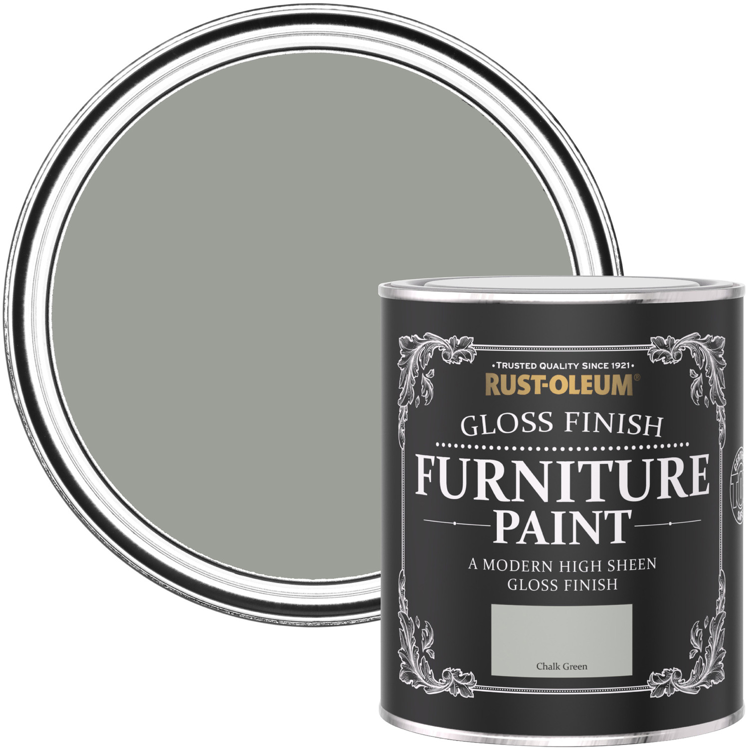 Rust-Oleum Gloss Furniture Paint Chalk Green - Green