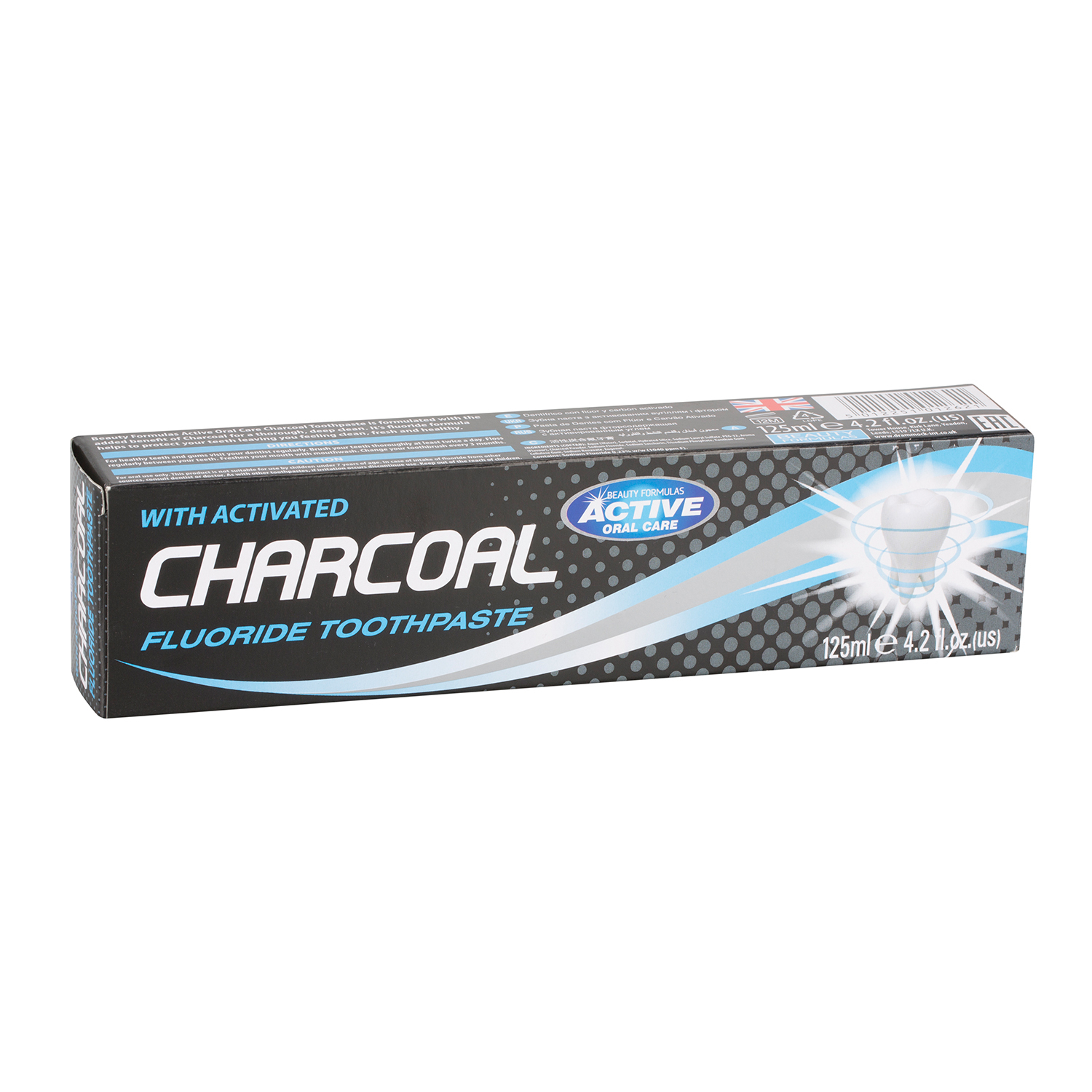 Beauty Formulas Active Charcoal Fluoride Toothpaste