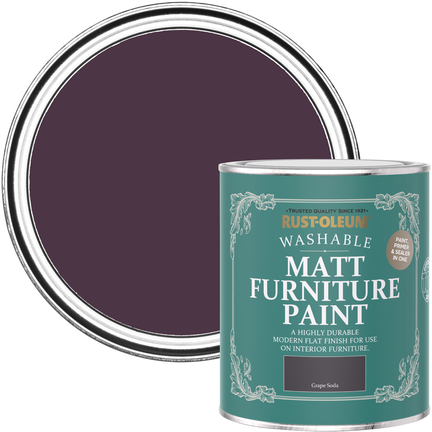 Rust-Oleum Matt Furniture Paint Grape Soda - Purple