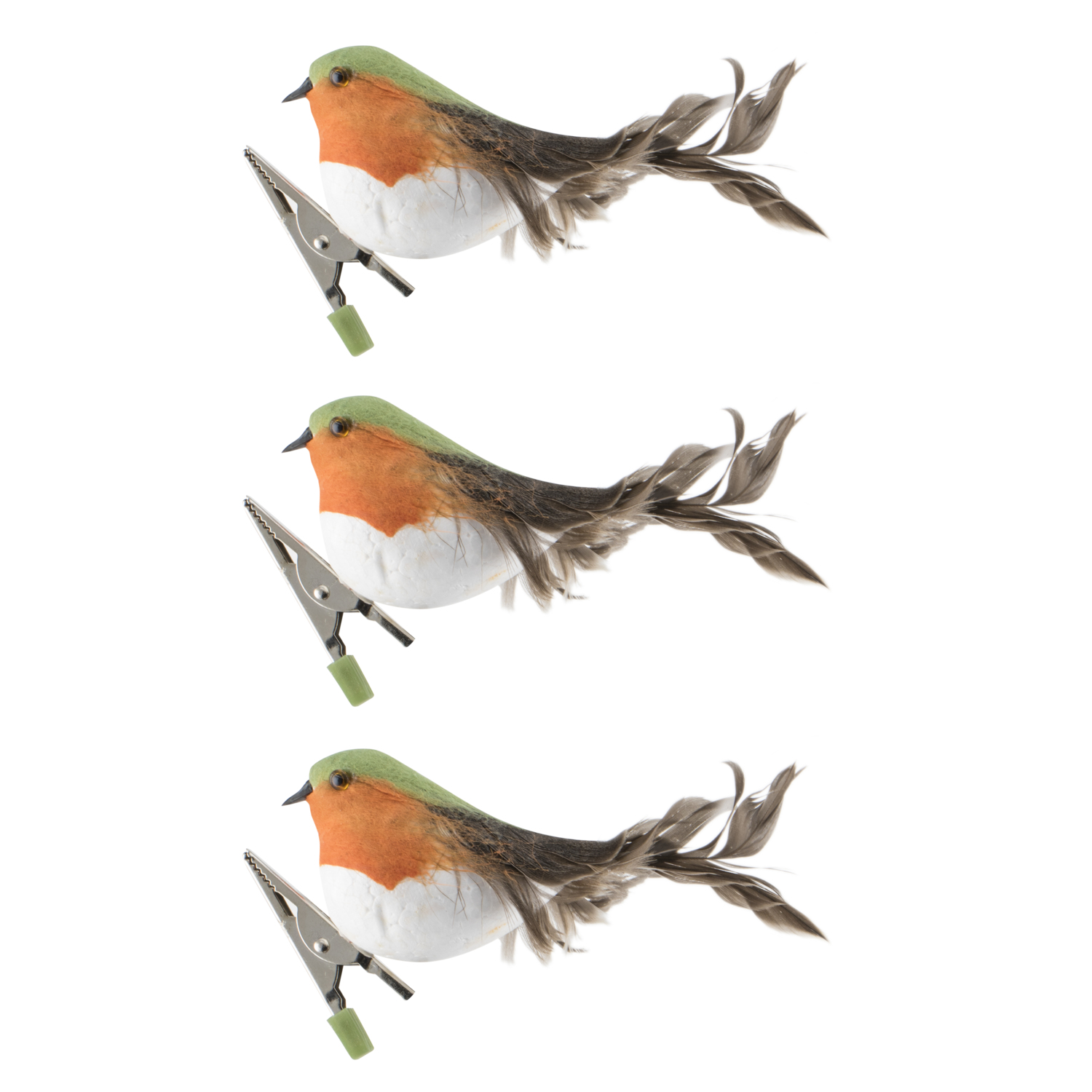 Pack of 3 Robin Clips