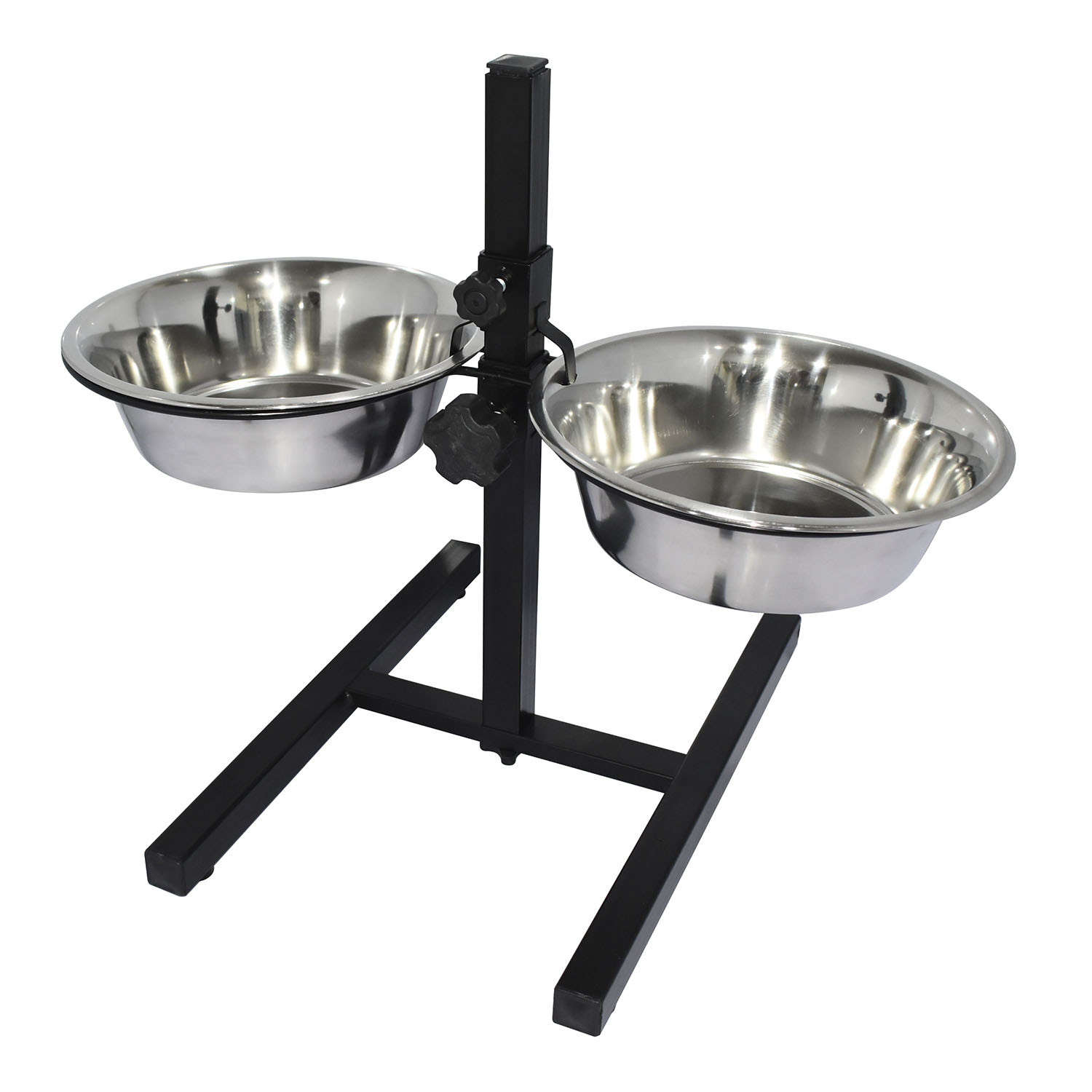 Non-slip Stainless Steel Twin Pet Bowls
