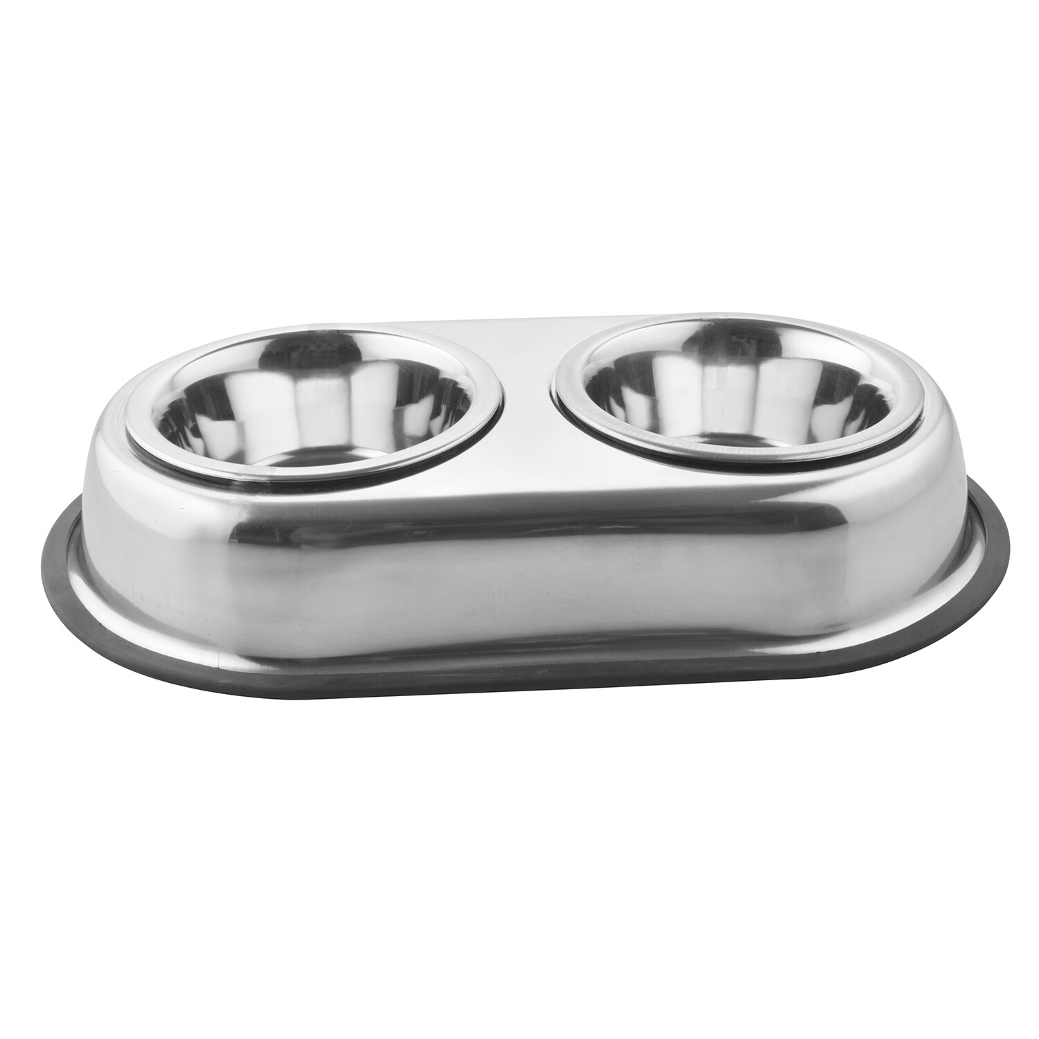 Non-slip Stainless Steel Twin Pet Bowls