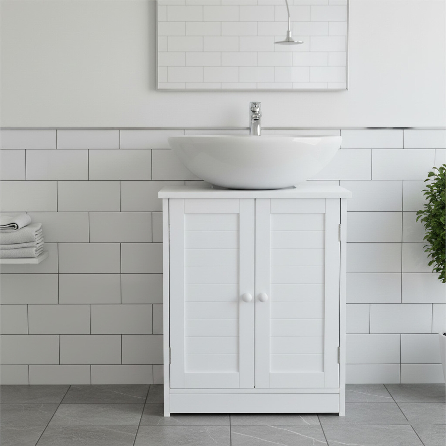 Kingston Sink Console - White