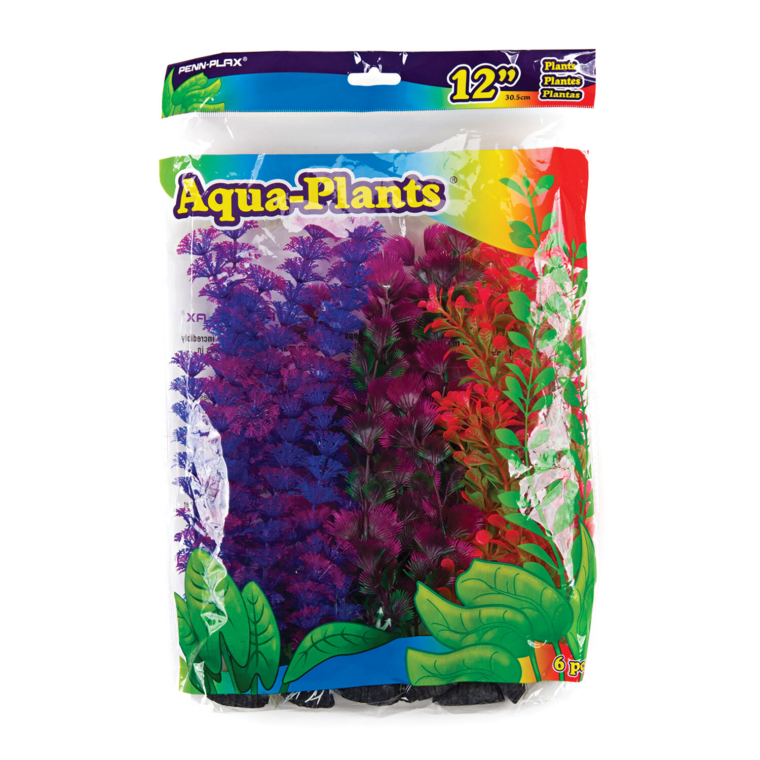 Pack of 6 12" Plastic Plants