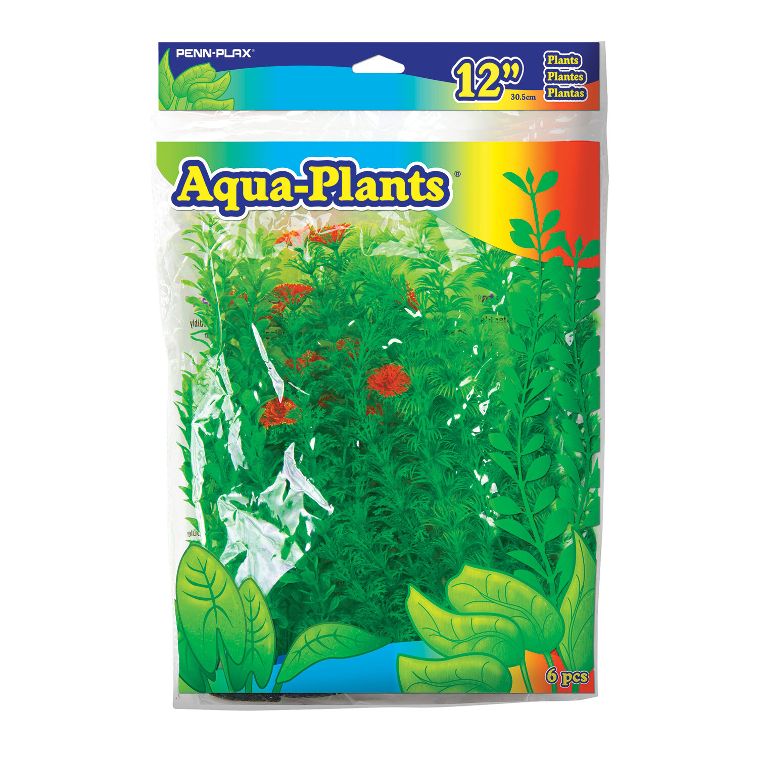 Pack of 6 12" Plastic Plants