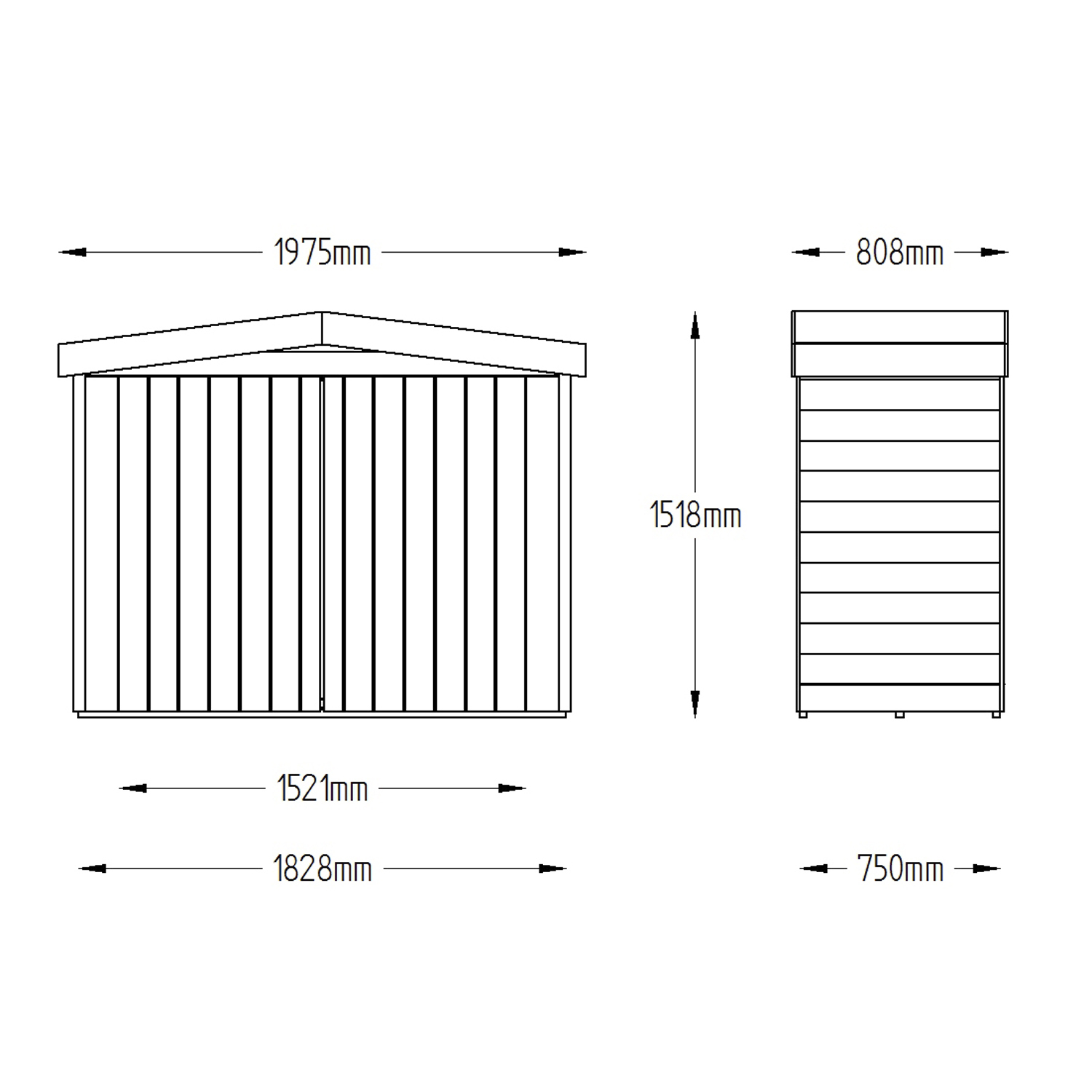 4.9 x 6.5ft Forest Apex Outdoor Store 4 4.9 x 6.5ft Forest Apex Outdoor Store