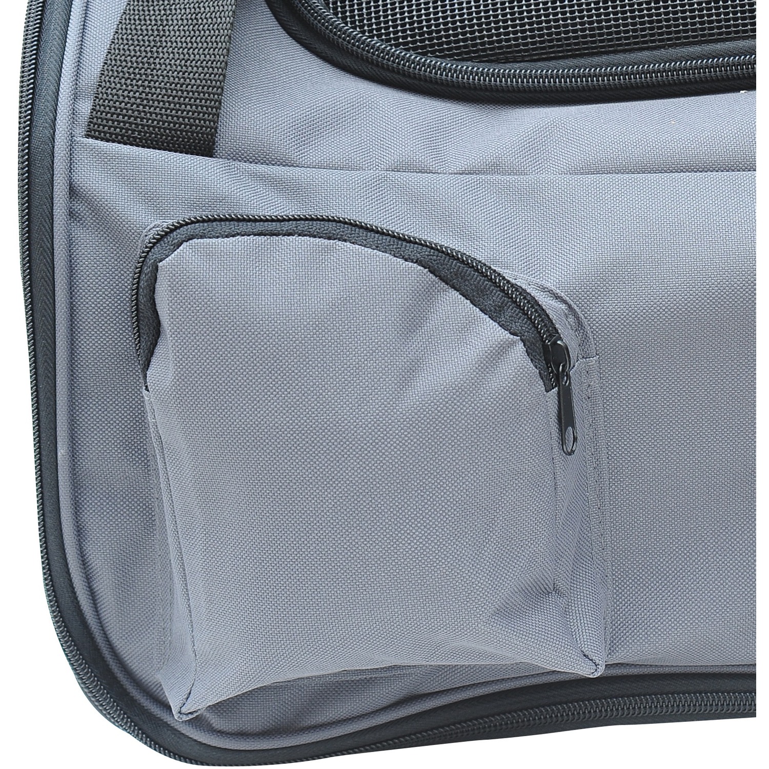 Pawhut Pets Carrier Folding Bag Car - Grey 4 Pawhut Pets Carrier Folding Bag Car - Grey